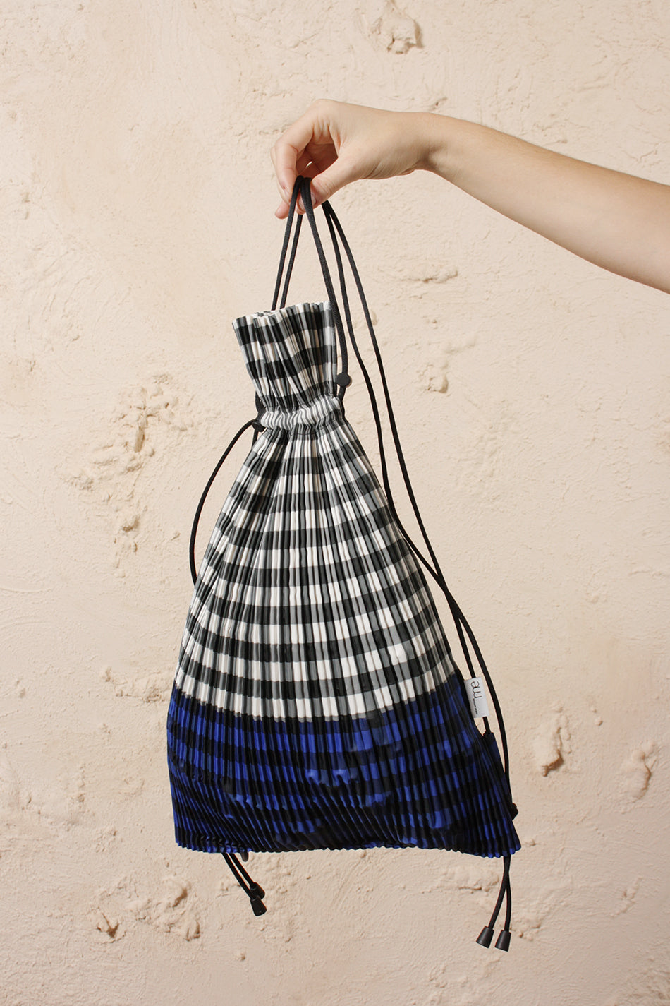 Gingham Check Knapsack