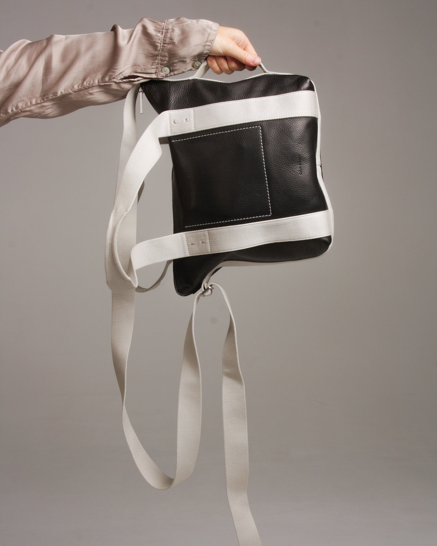 Black and Oyster Mini Trolley Bag