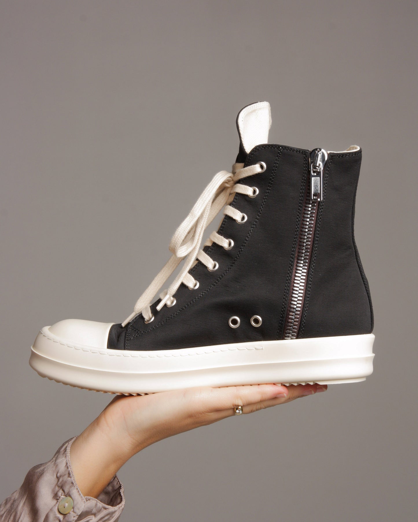 Black High Top Cargo Sneakers