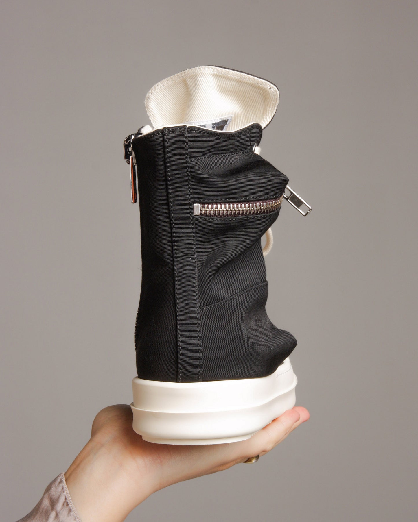 Black High Top Cargo Sneakers