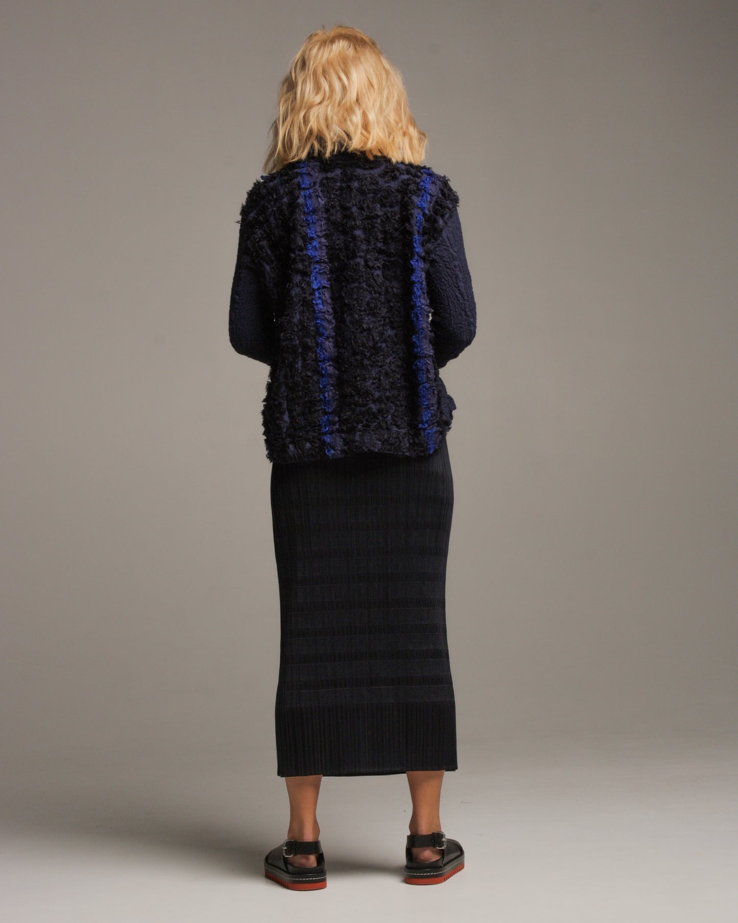 Wafers Navy Skirt