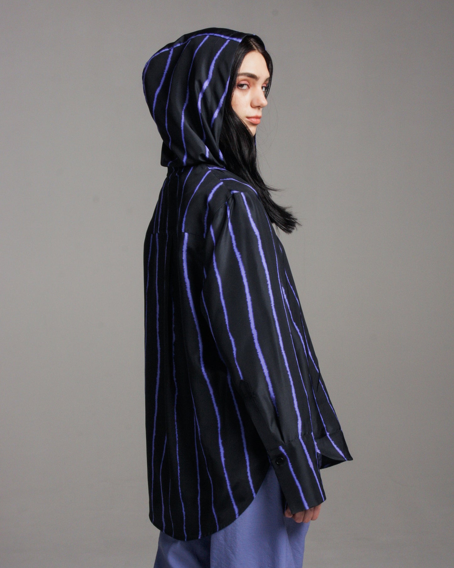 Tula Striped Hooded Shirt