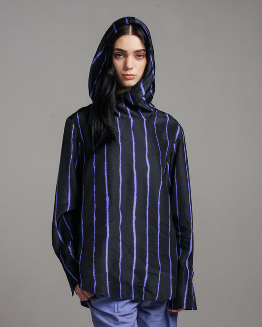 Tula Striped Hooded Shirt