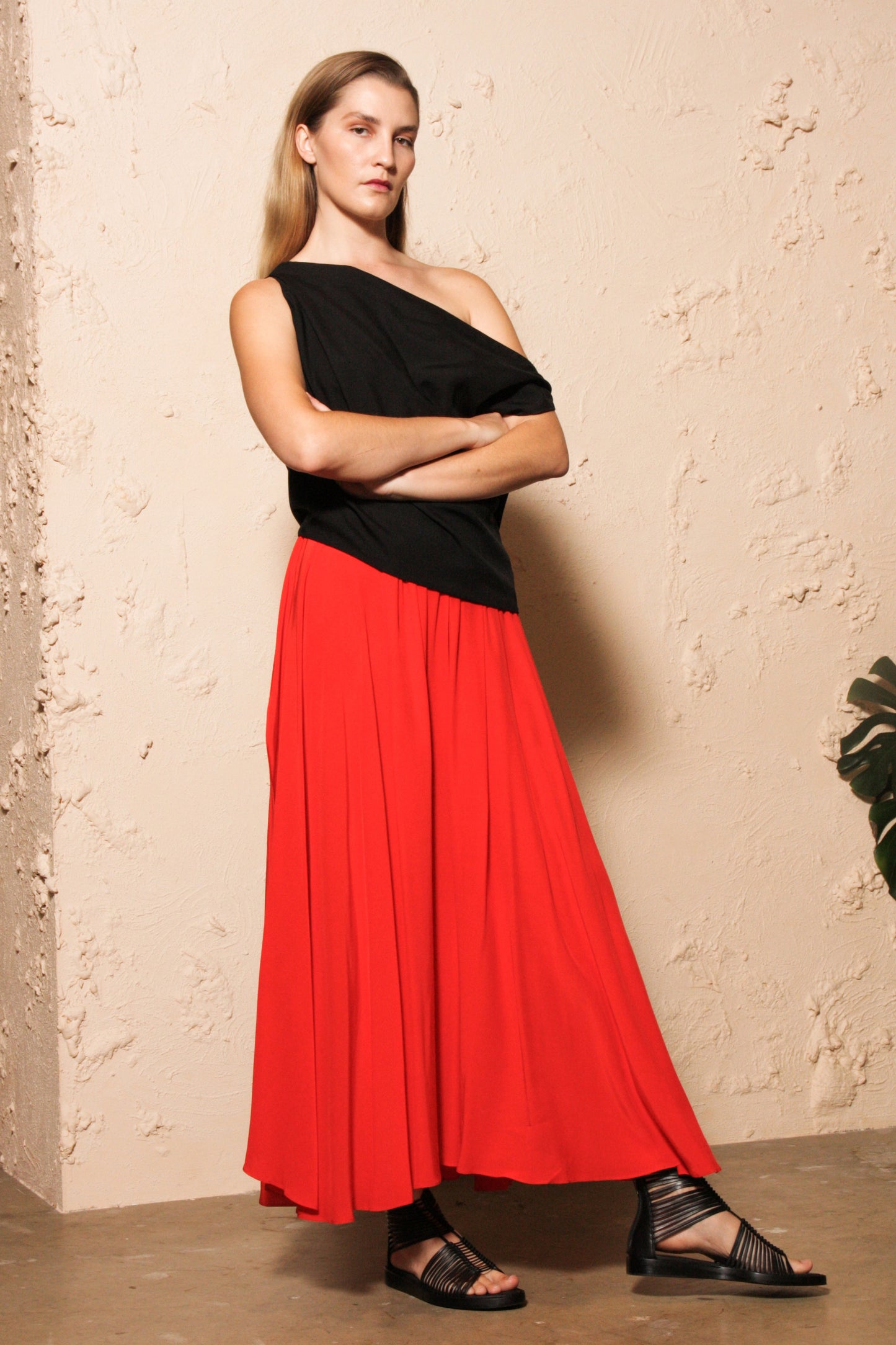 Zinnia Pant Red