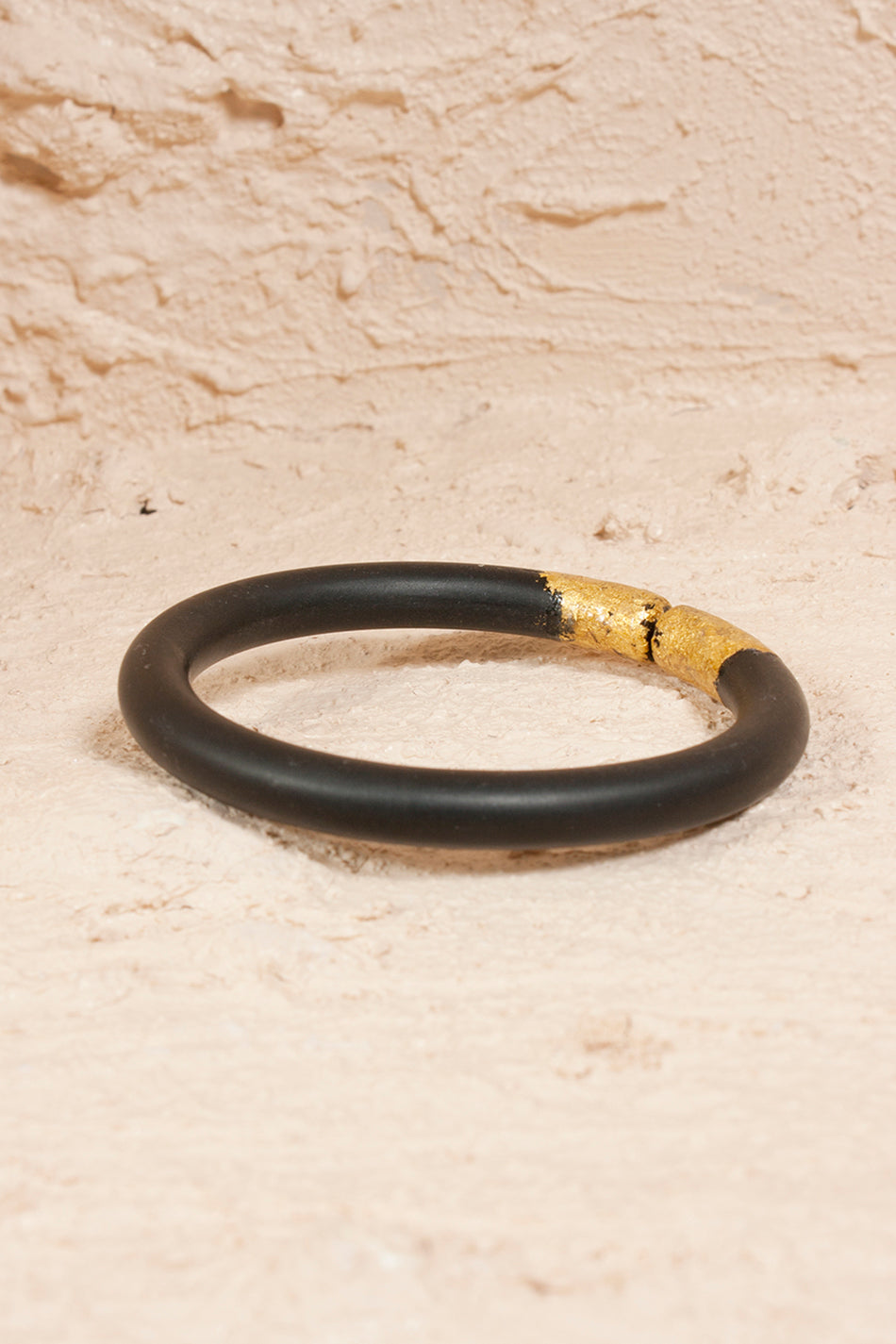 Black Gold Leaf Bangle