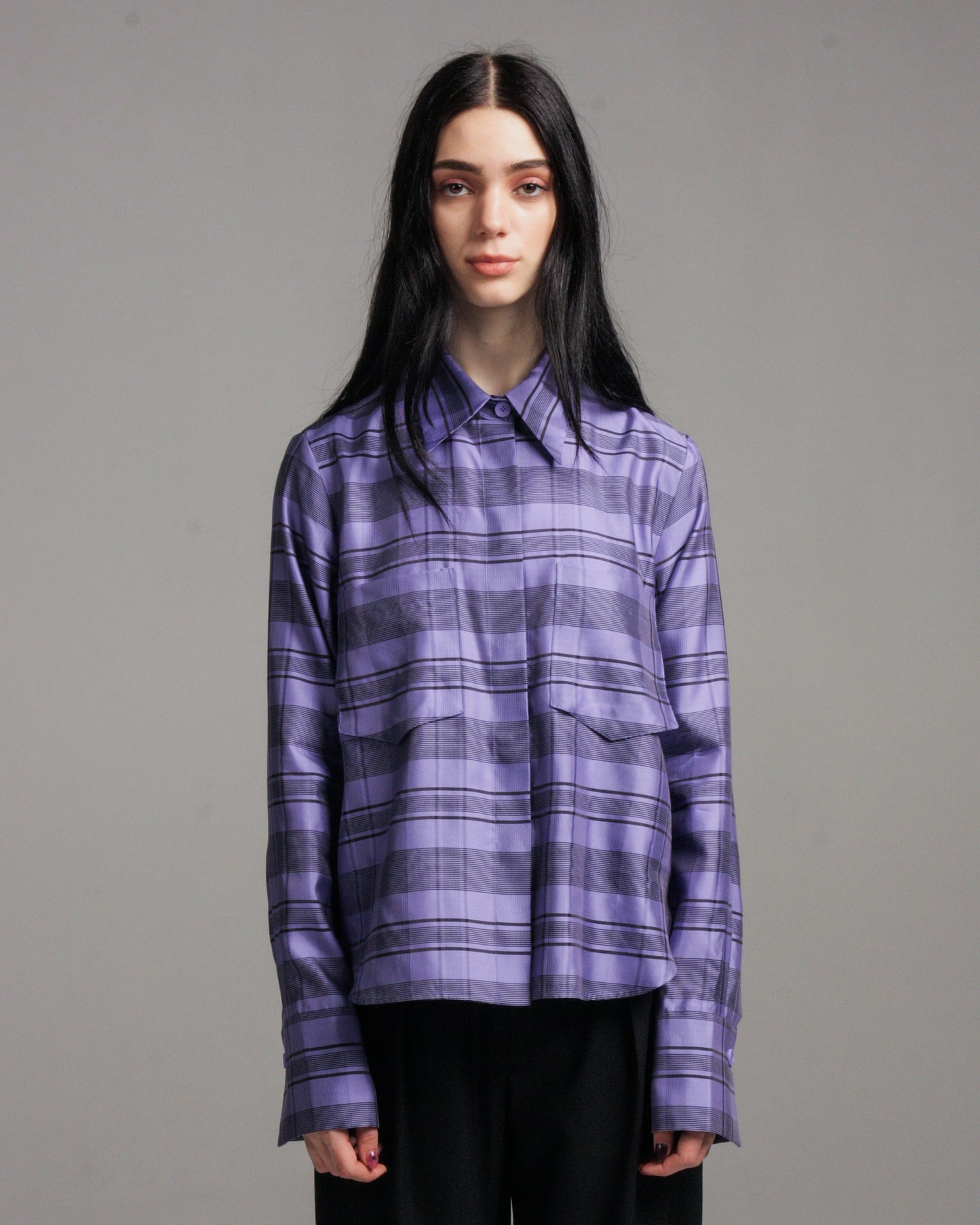 Tosa Purple Check Shirt