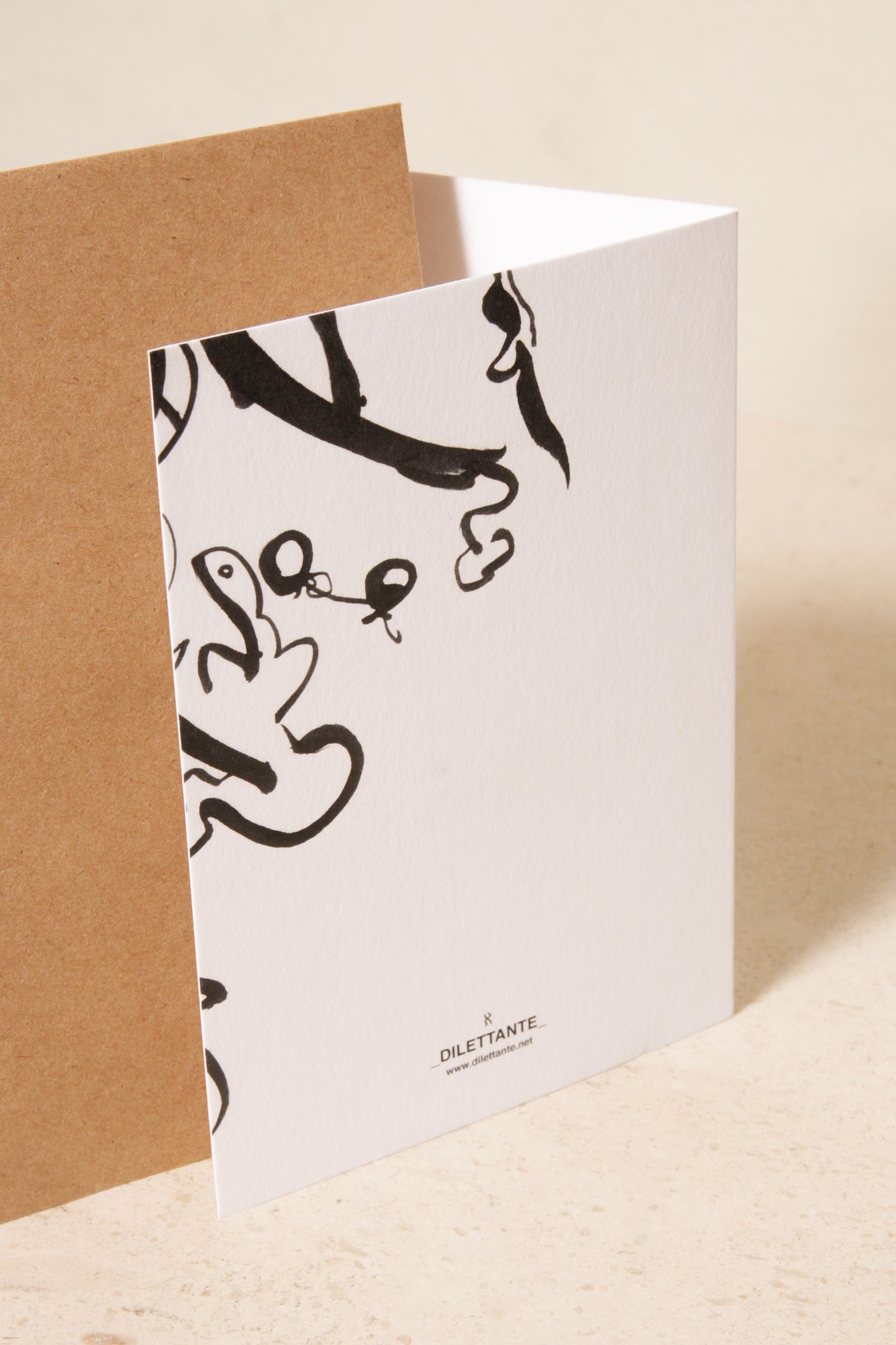 Dilettante x Nick FitzPatrick Greeting Card - Black