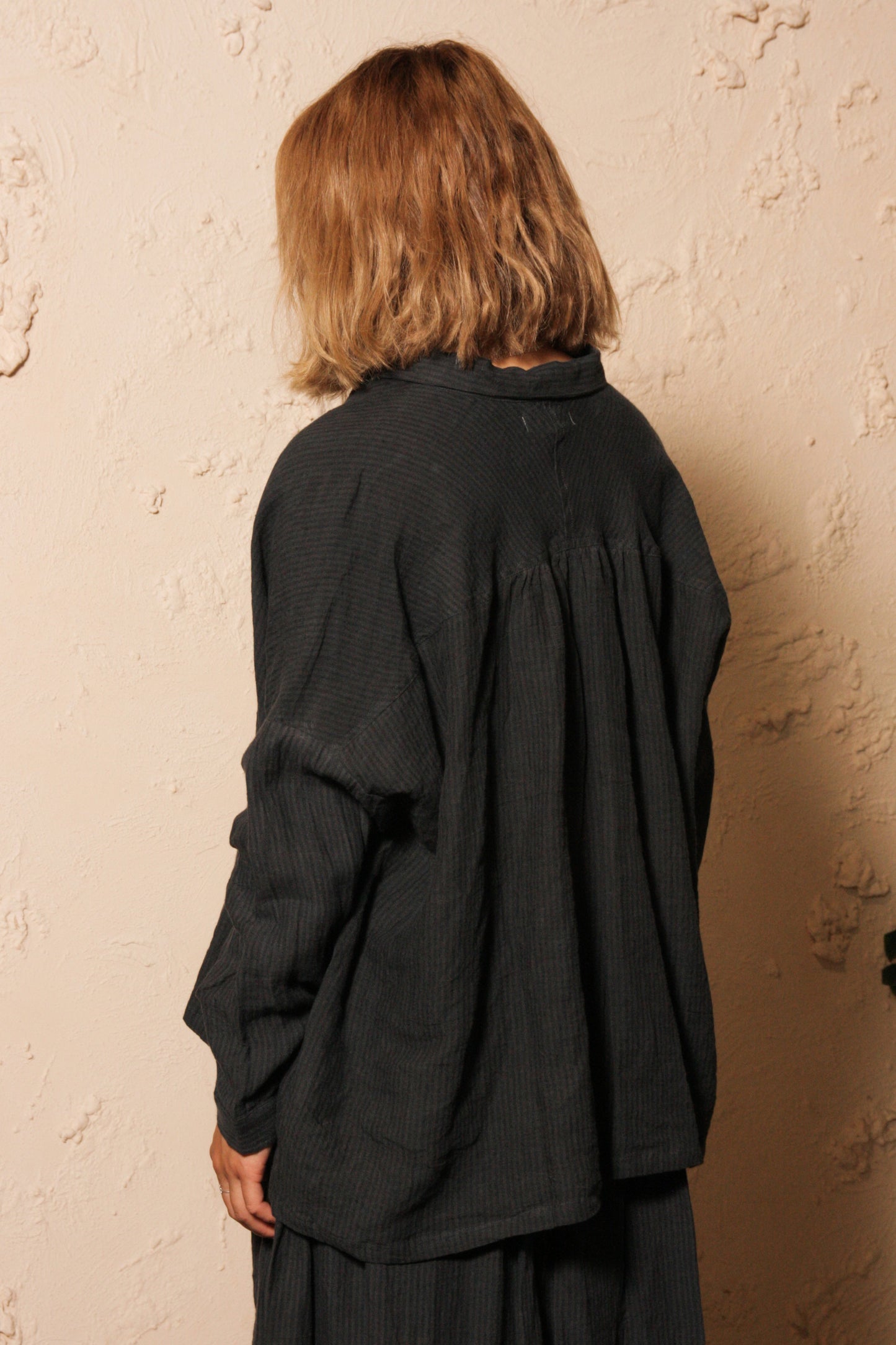 Azumadaki Stripe Shirt Black