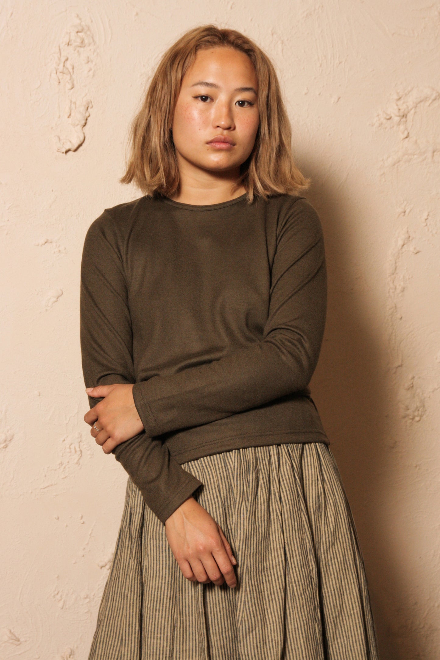 Wool Pullover Khaki