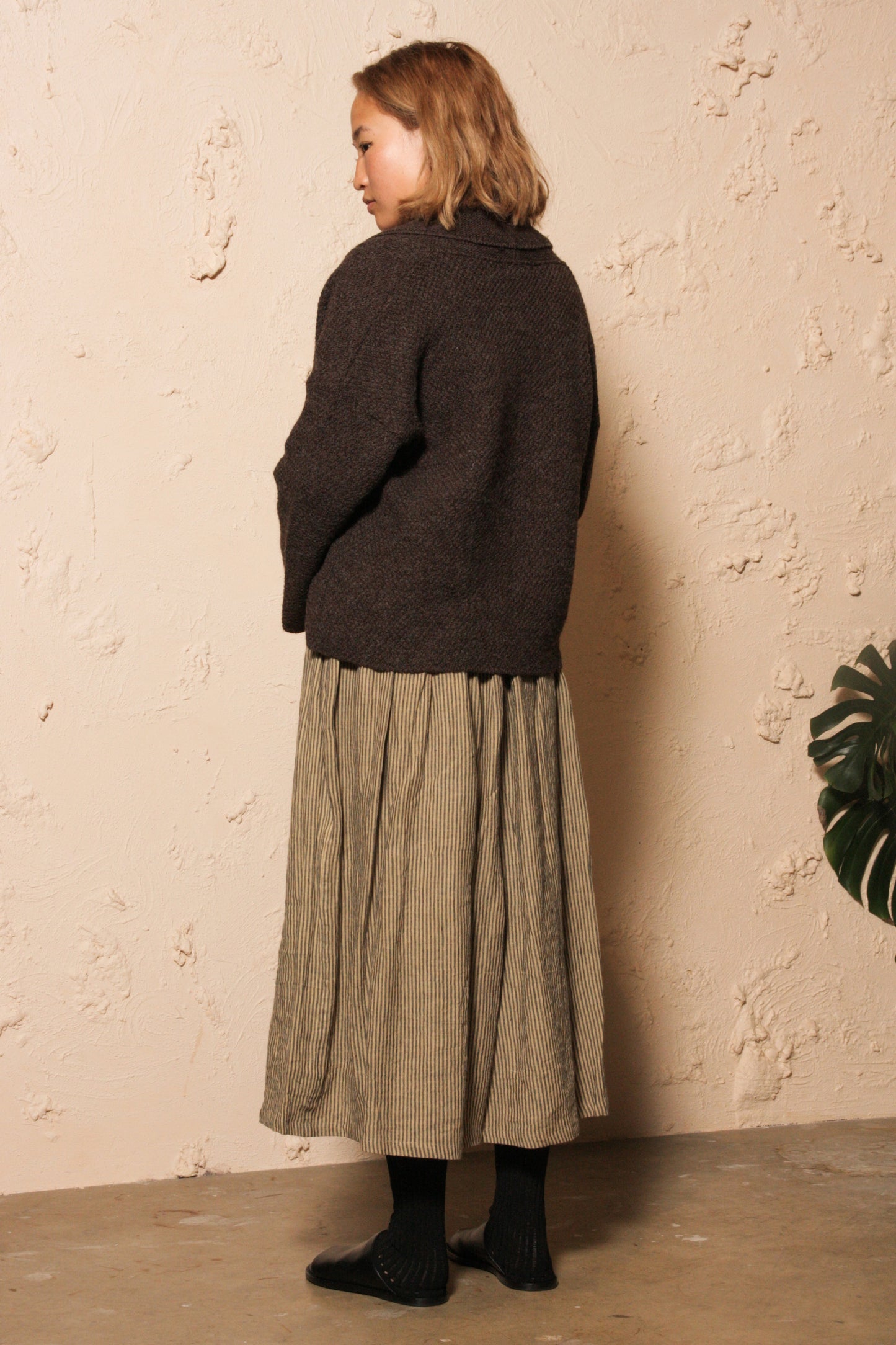 Wool Cardigan Brown