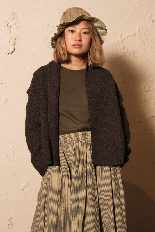 Wool Cardigan Brown