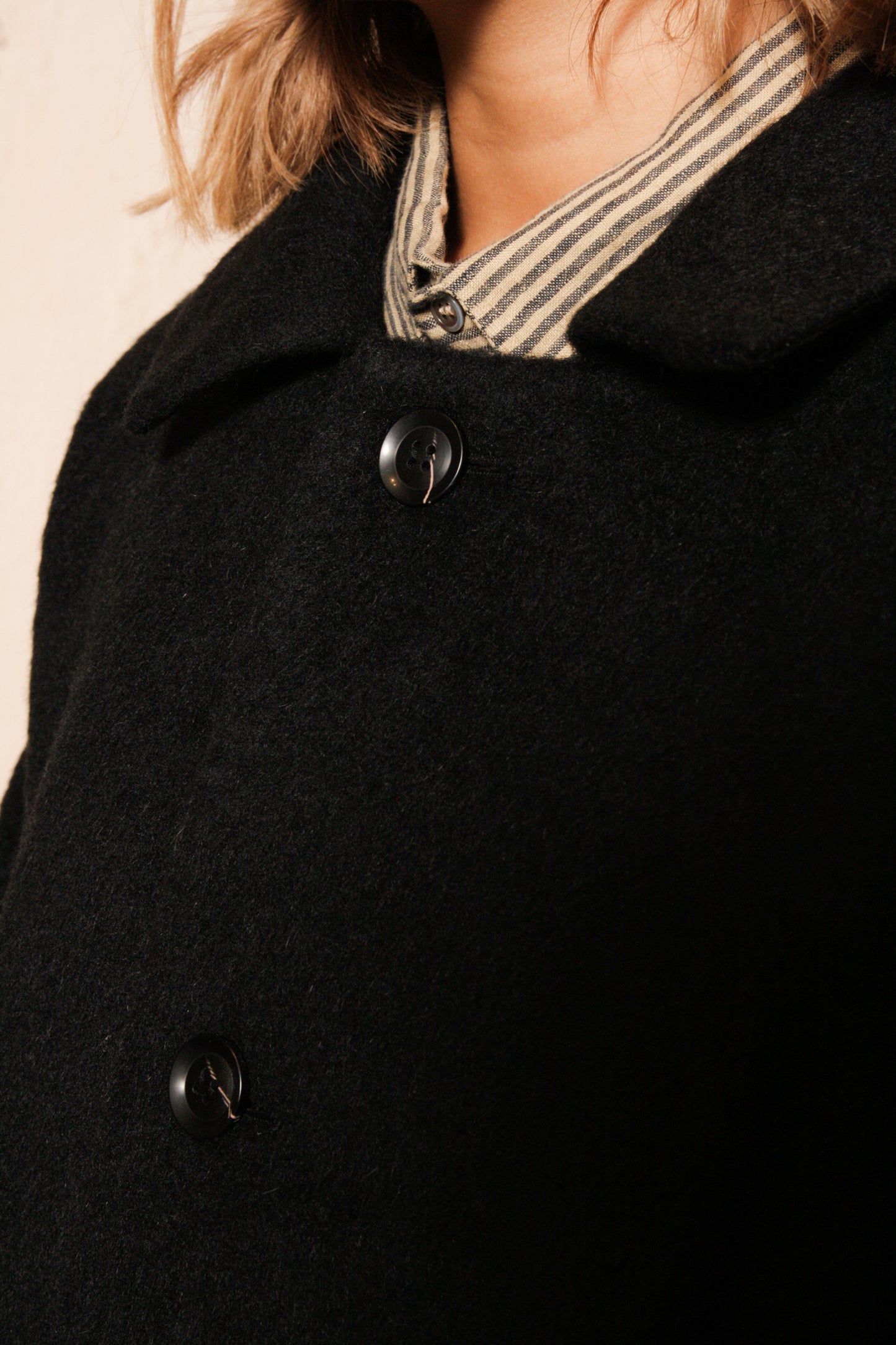 Alpaca Mosser Coat Black