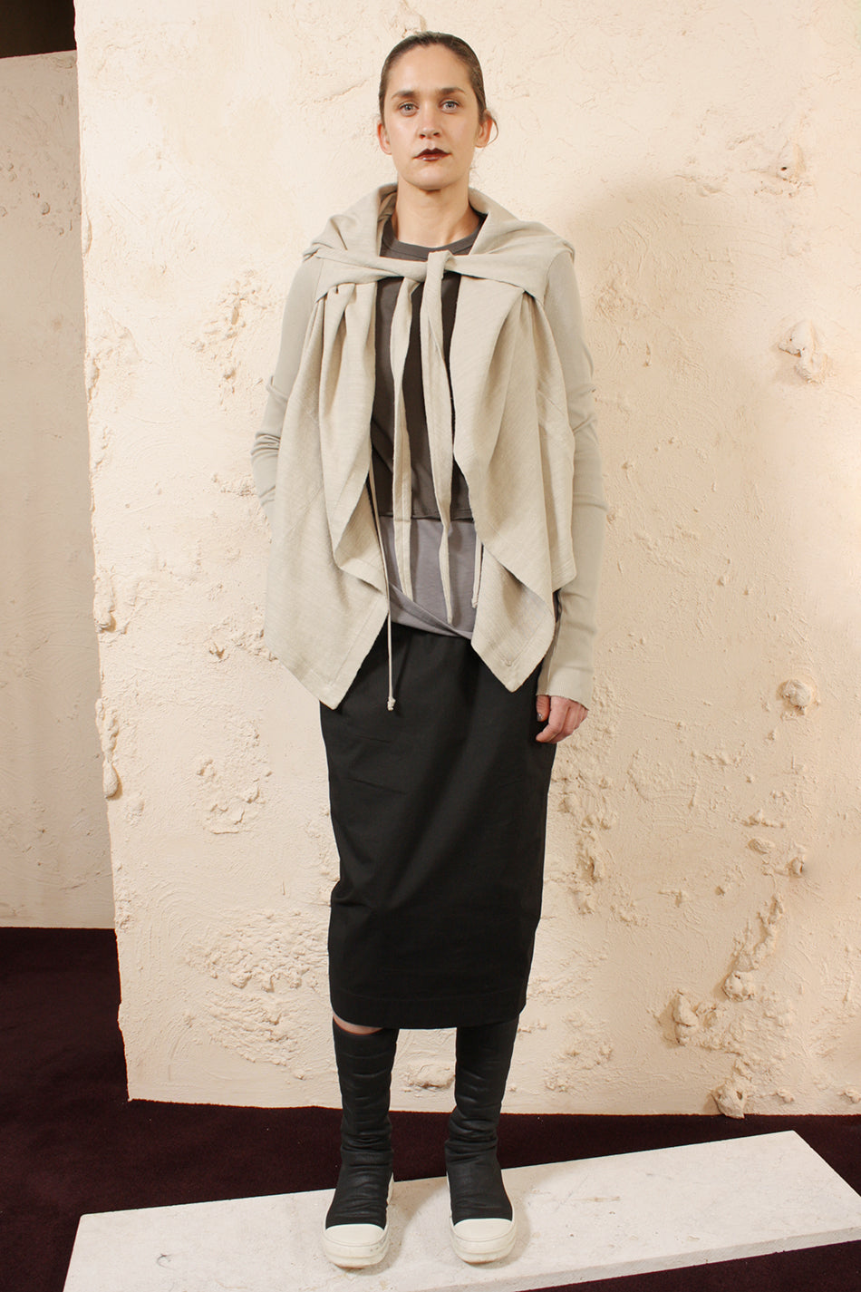 Cropped Hooded Wrap