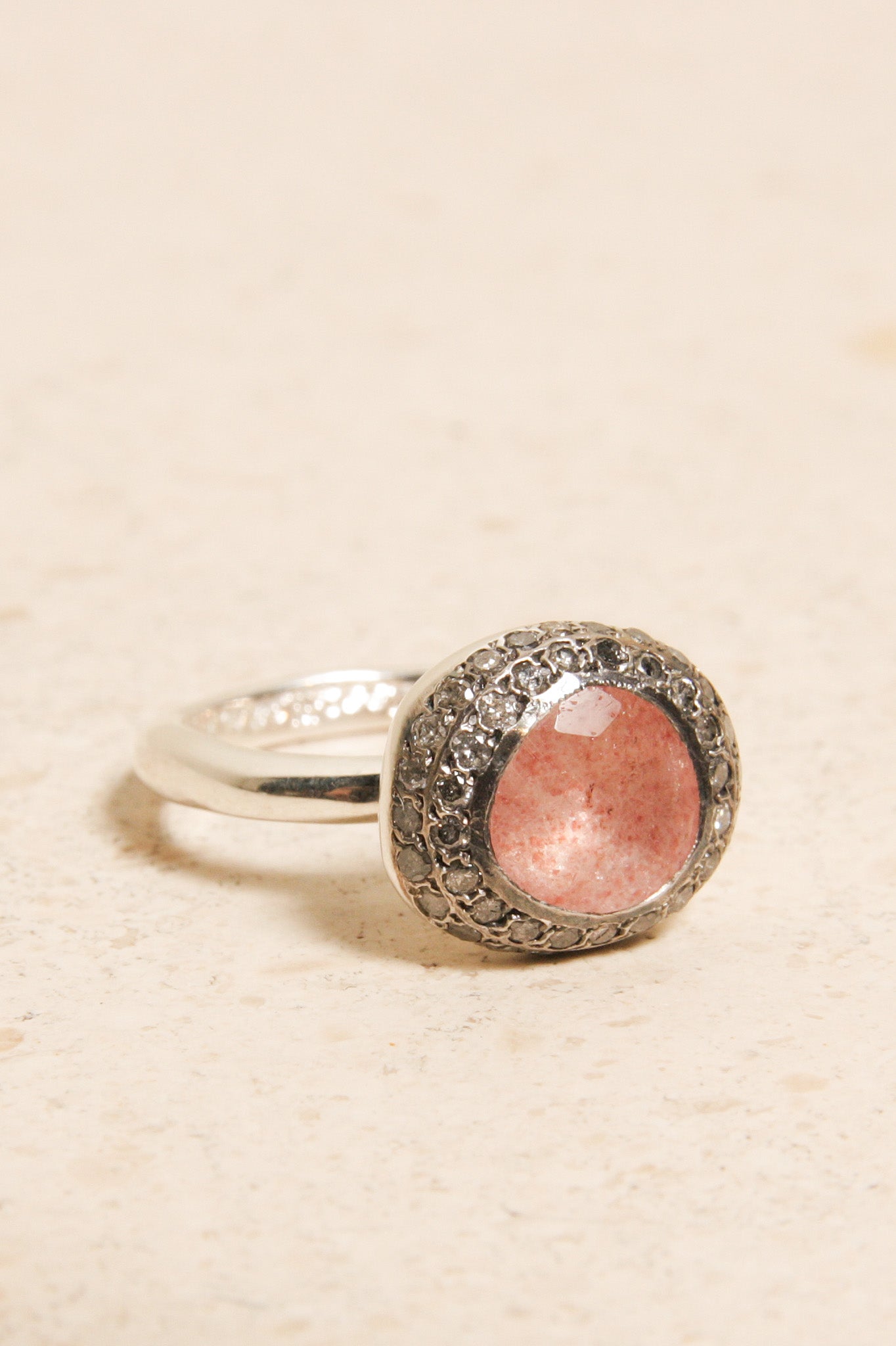 Carrie Strawberry Quartz Ring