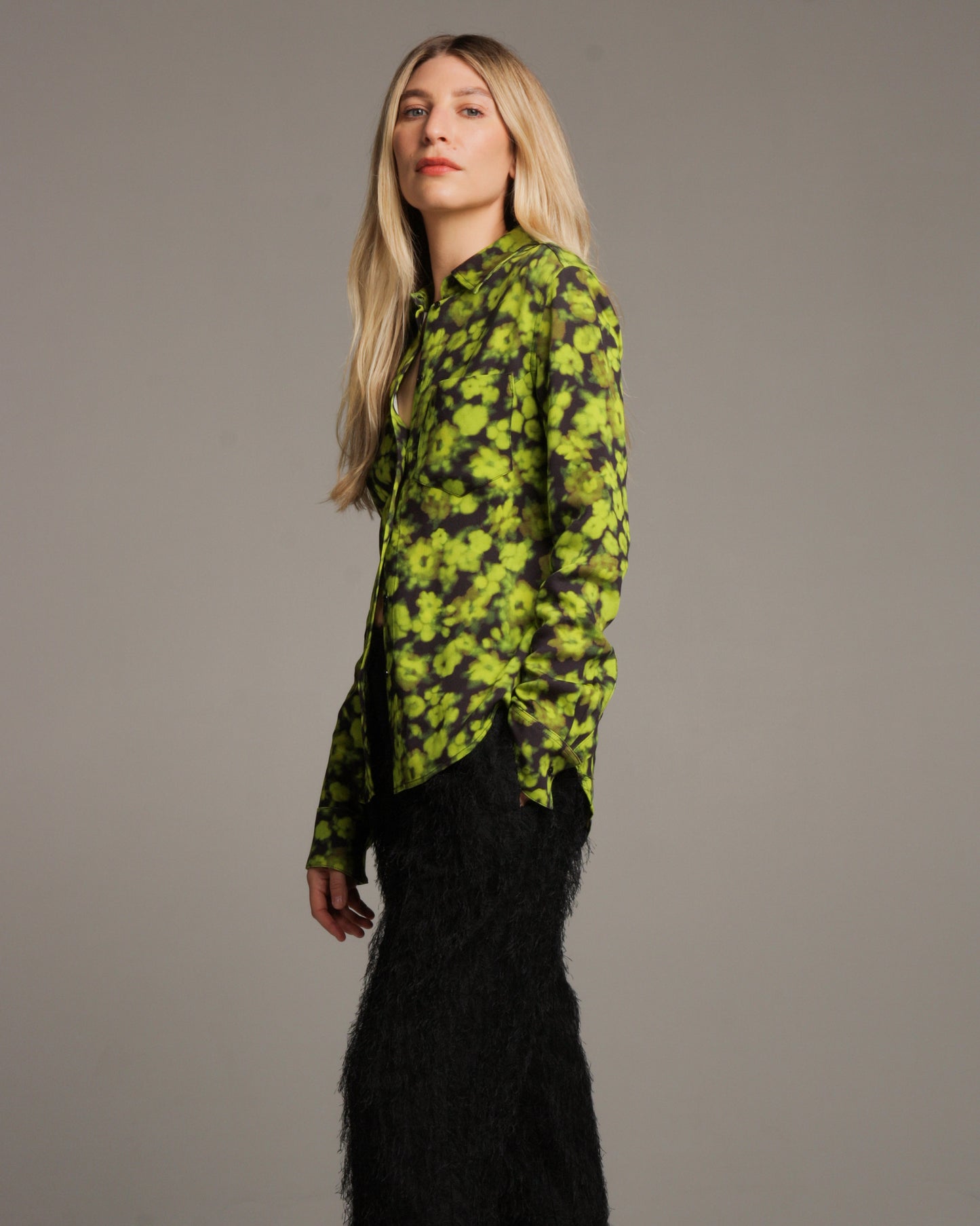 Telah Black and Lime Shirt