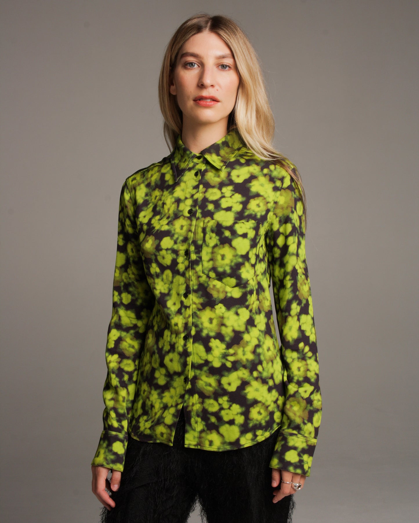 Telah Black and Lime Shirt