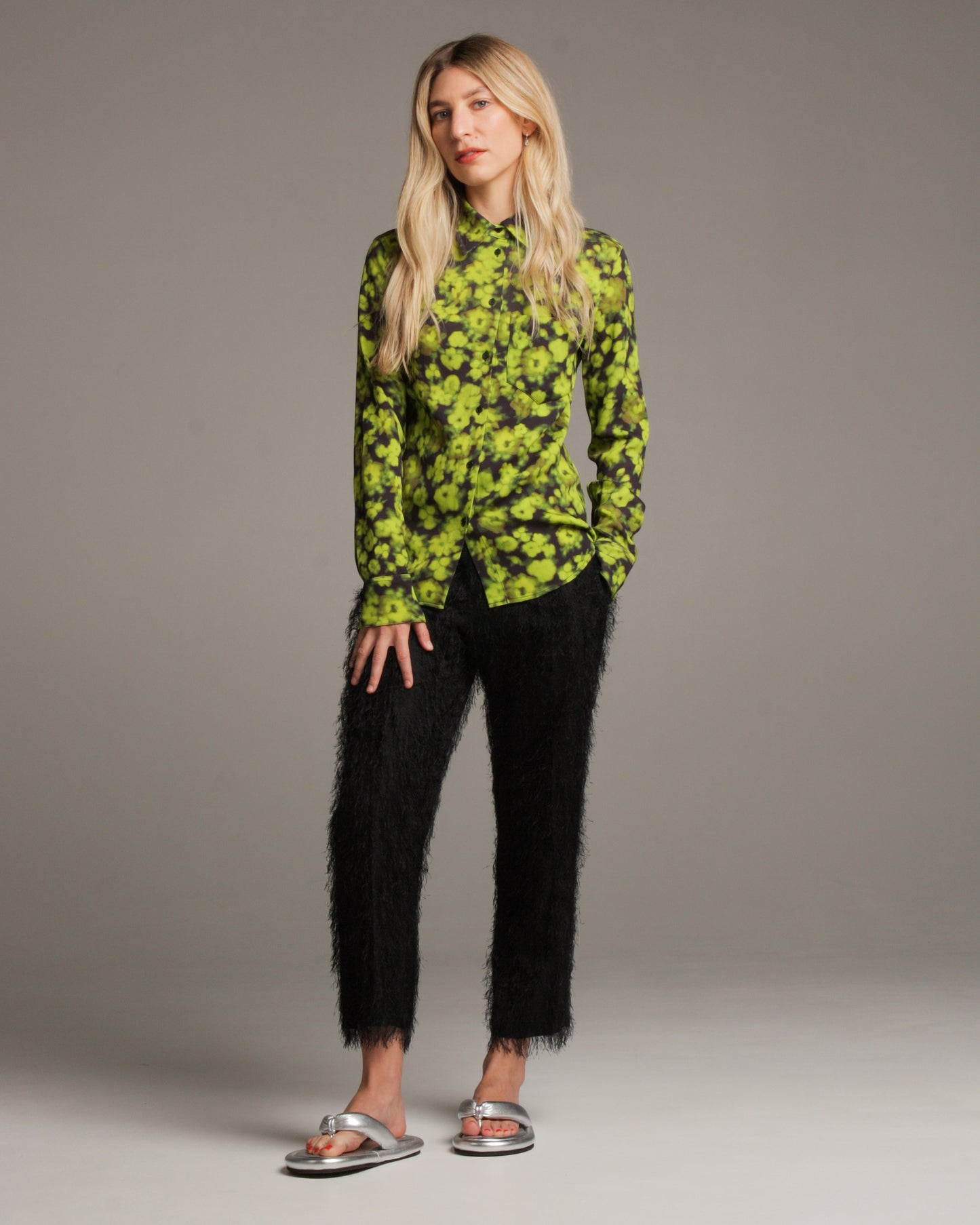 Telah Black and Lime Shirt