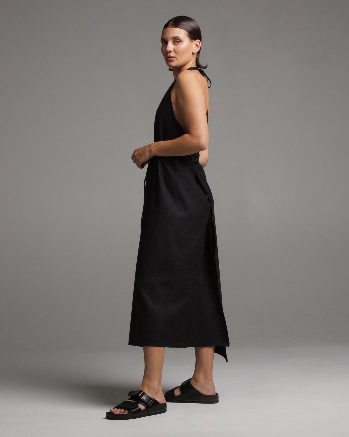 Black Apron Dress