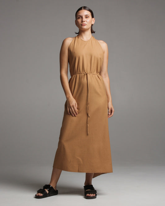 Brown Apron Dress