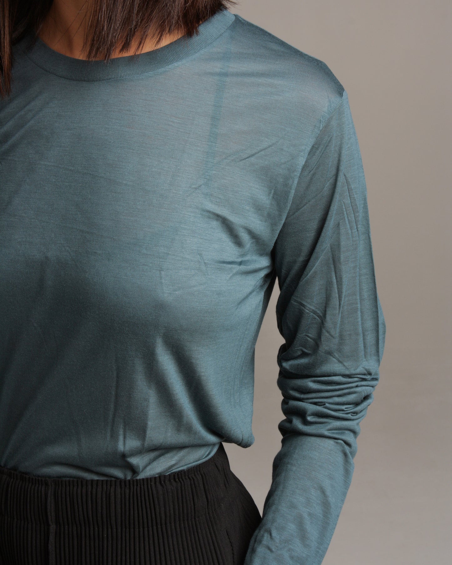 Billow Blue Long Sleeve Tee