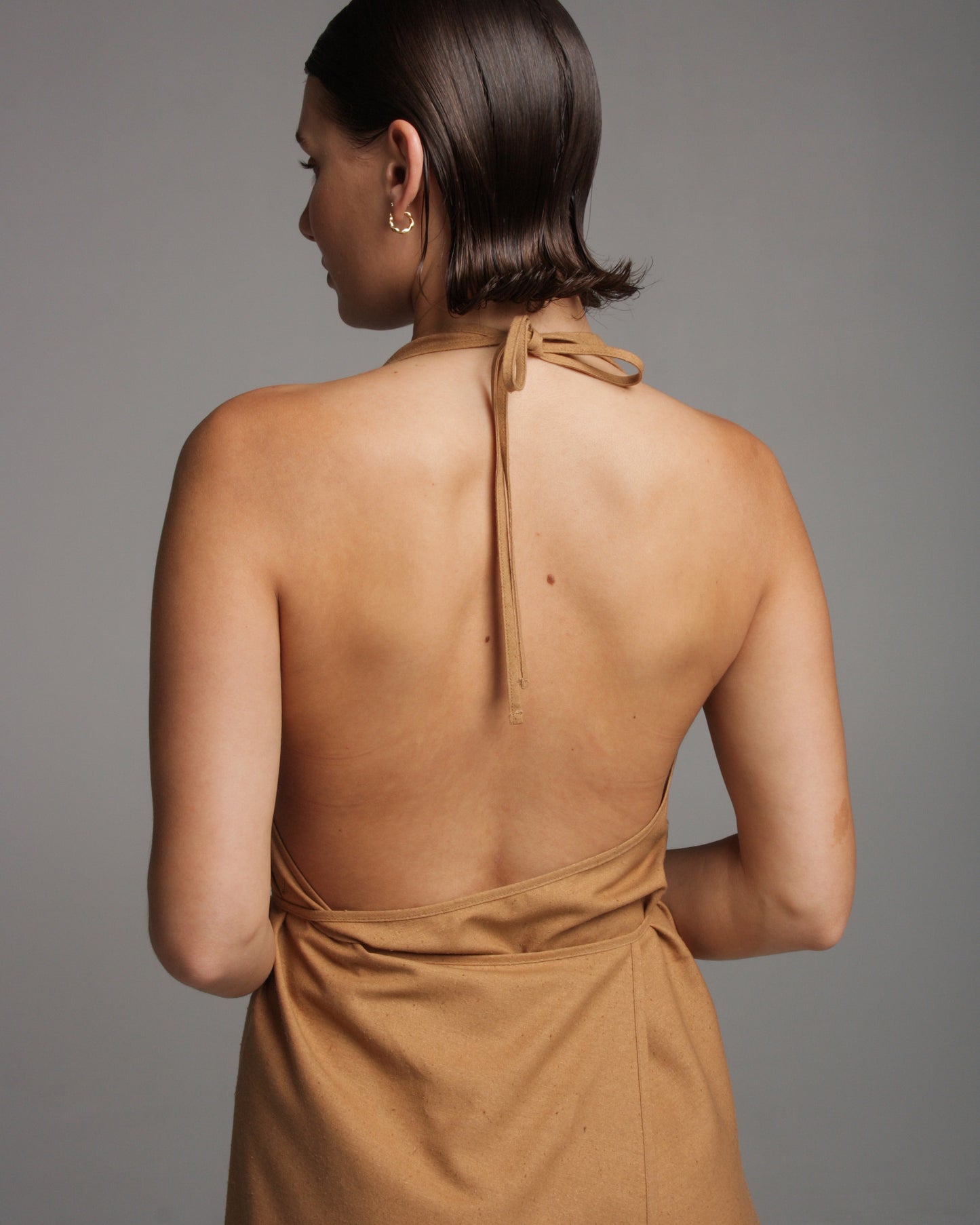 Brown Apron Dress