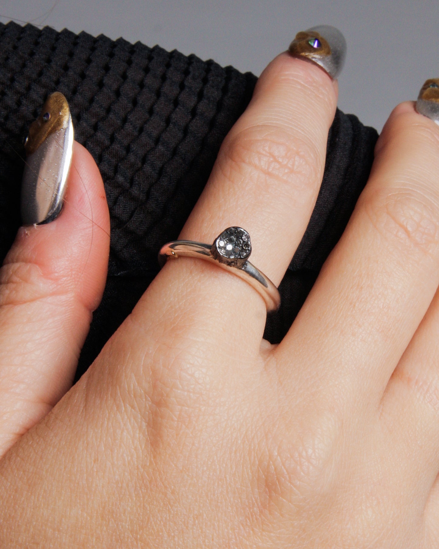 Woina Icy Grey Diamond Ring