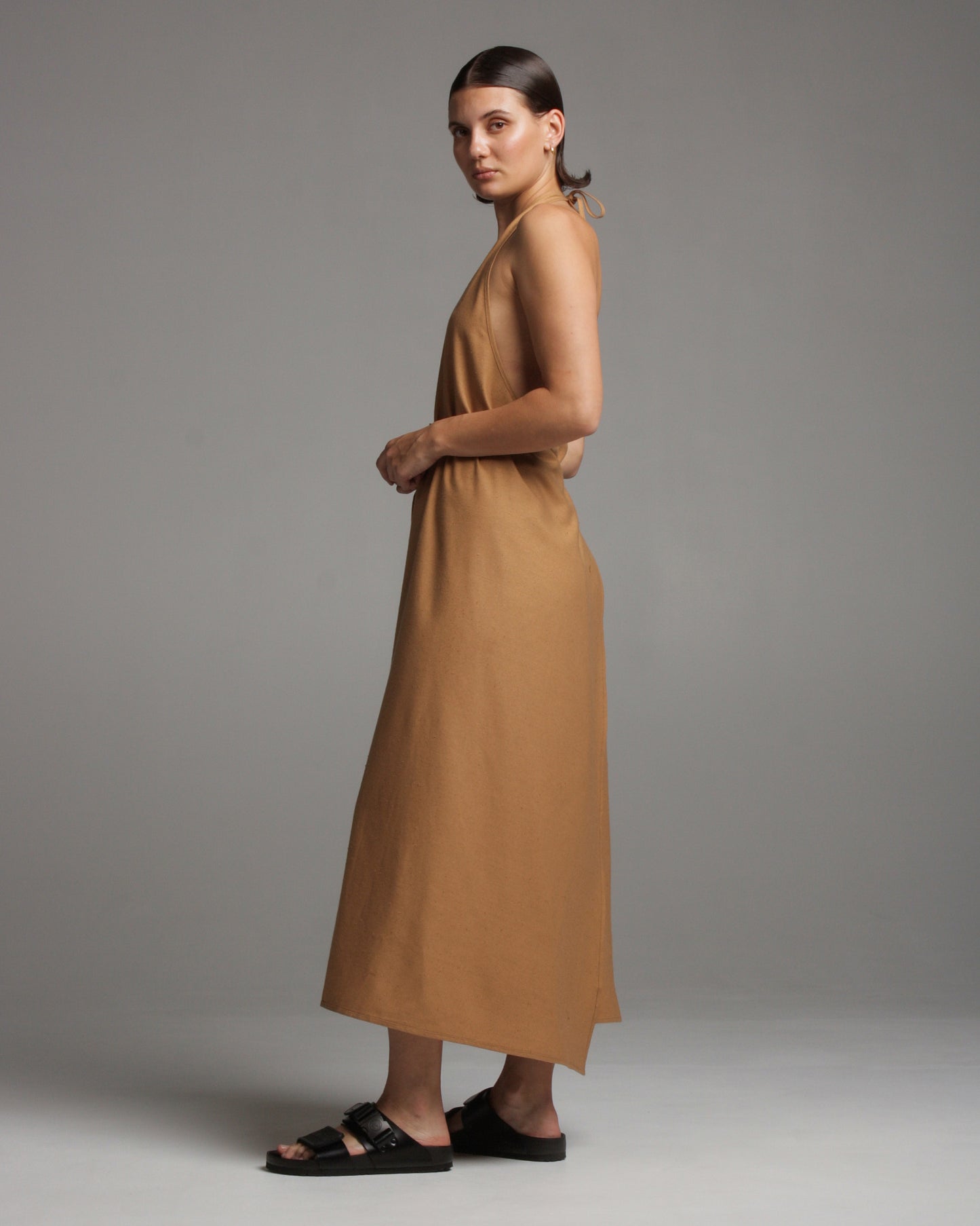 Brown Apron Dress