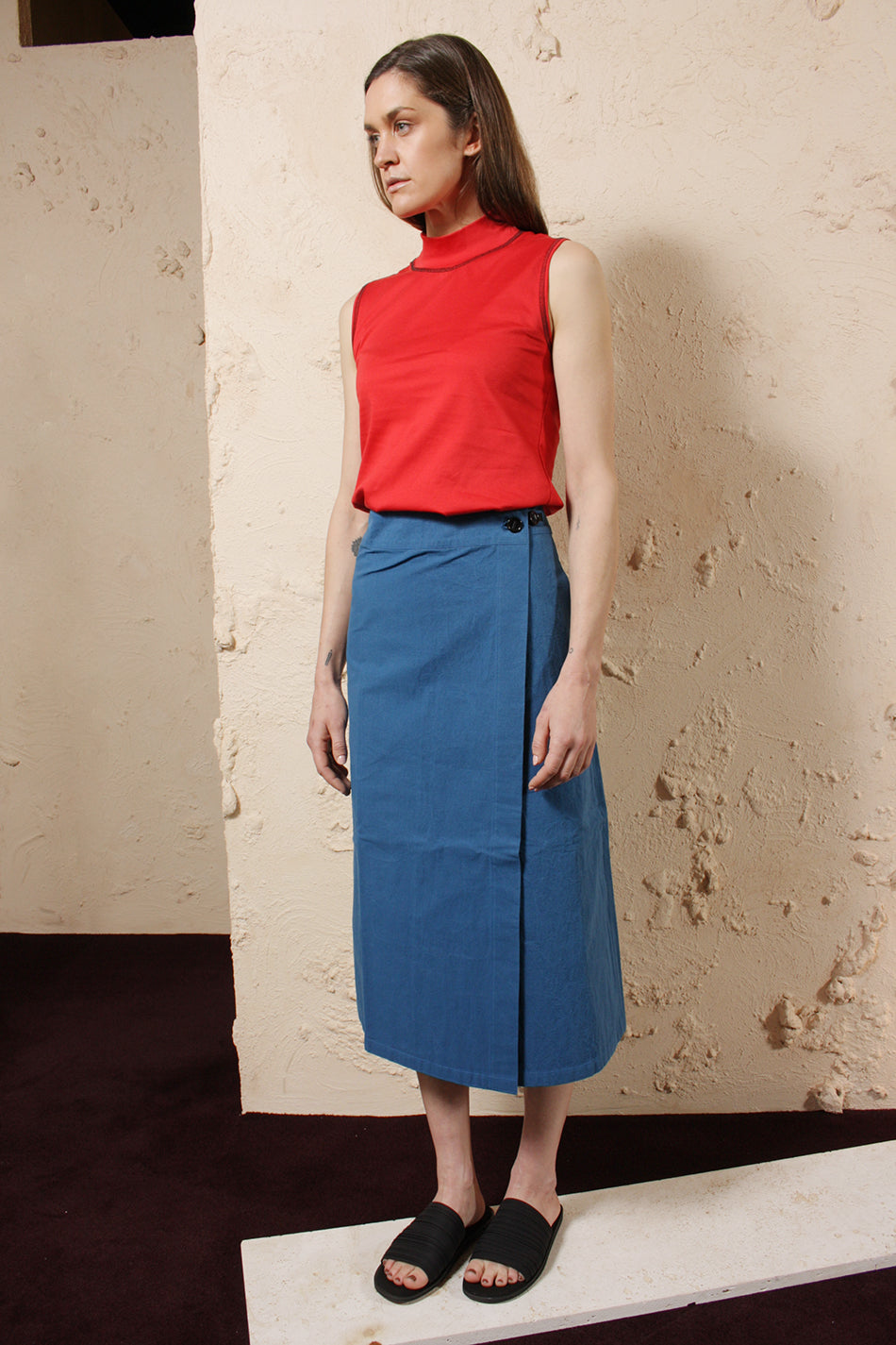 Wax Cotton Skirt Uniform