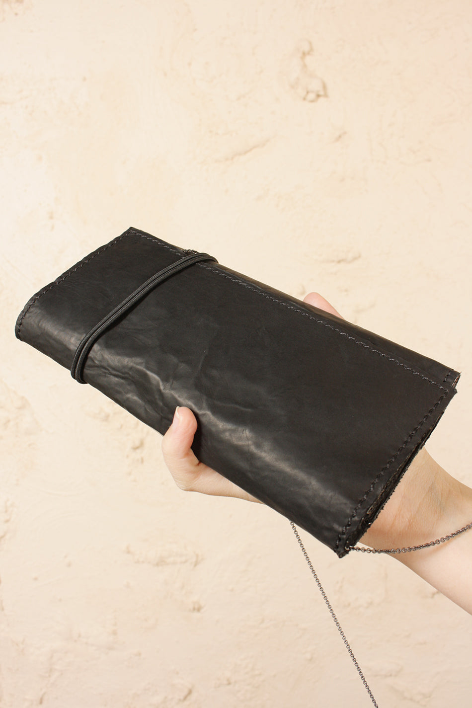 Anima Calf Wallet Carbon