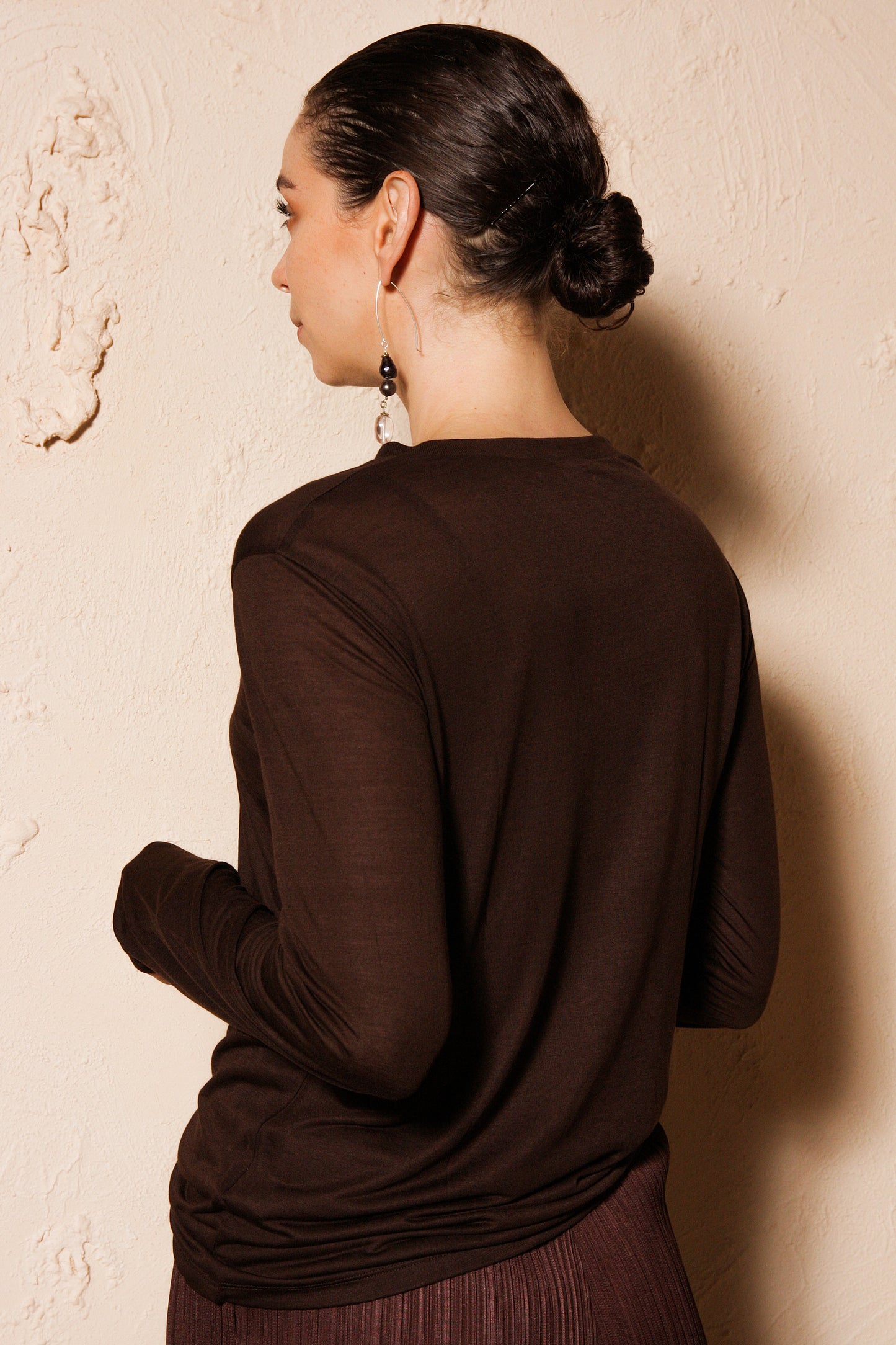 Brown Long Sleeve Tee