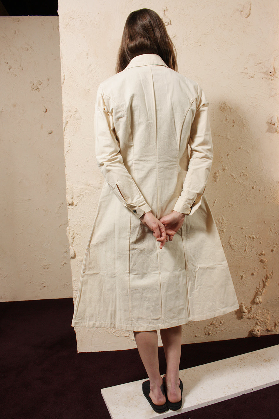 Wax Cotton Dress Unbleached