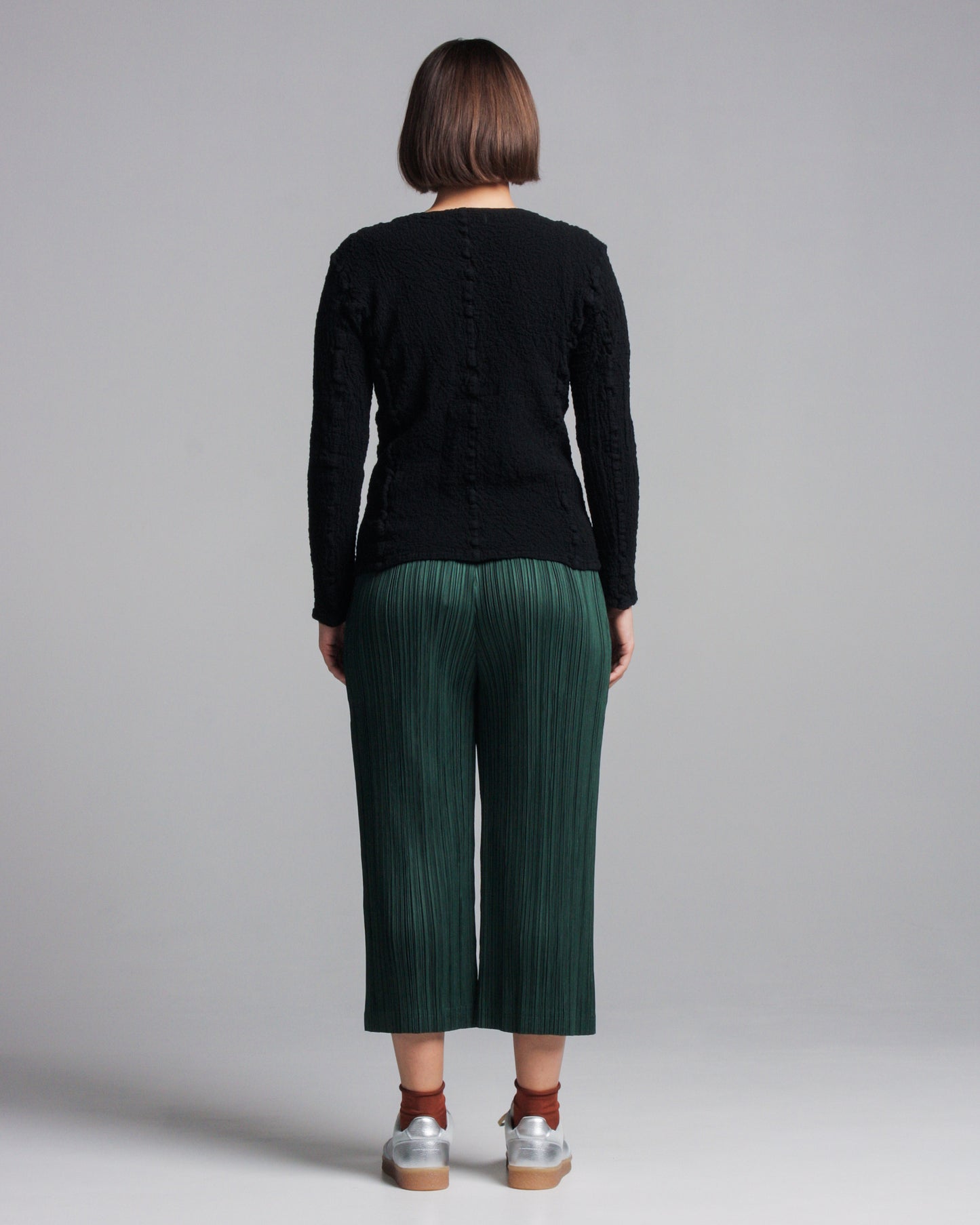 Dark Green Pleated Pants