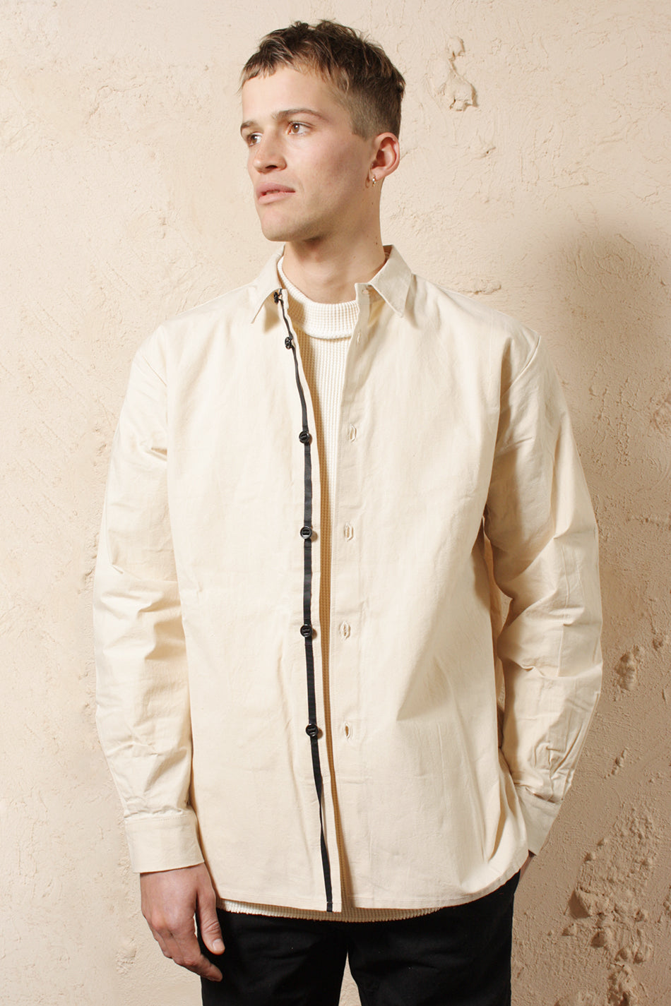 Mens Regular Shirt Unbleached