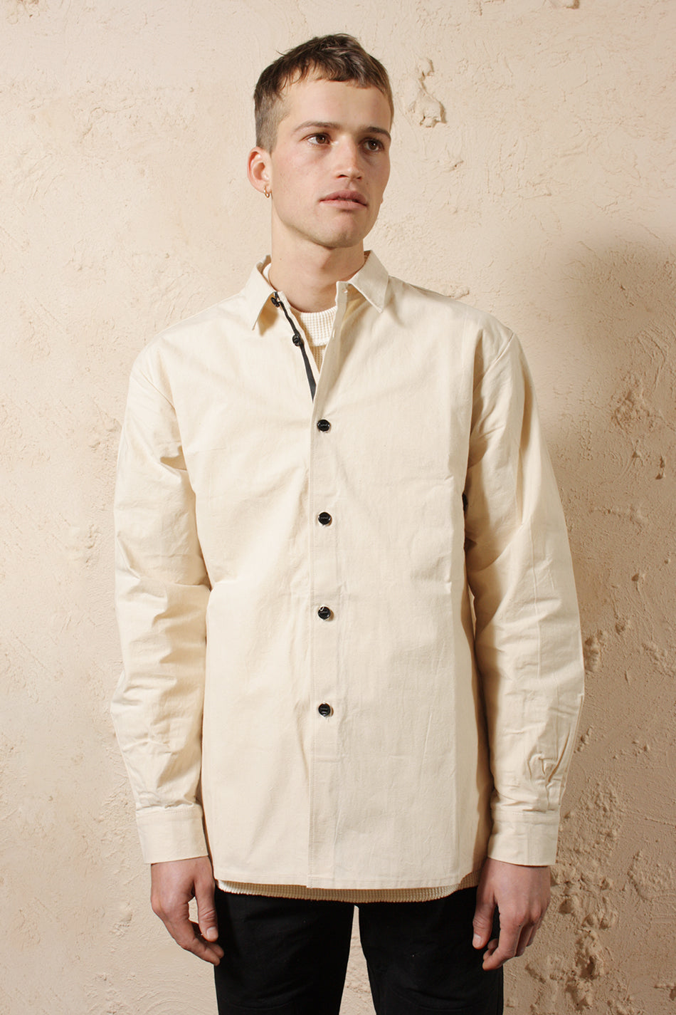 Mens Regular Shirt Unbleached