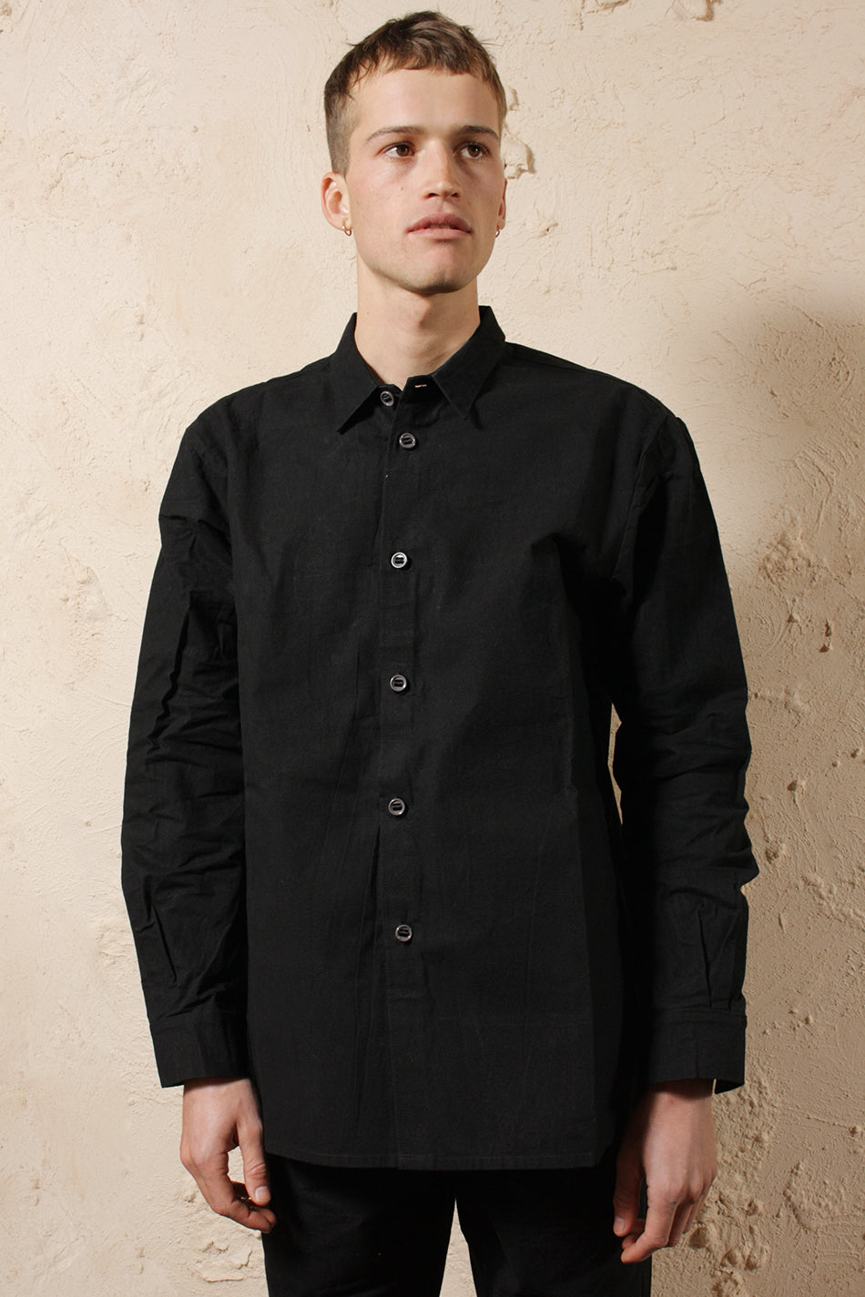 Mens Regular Shirt Black