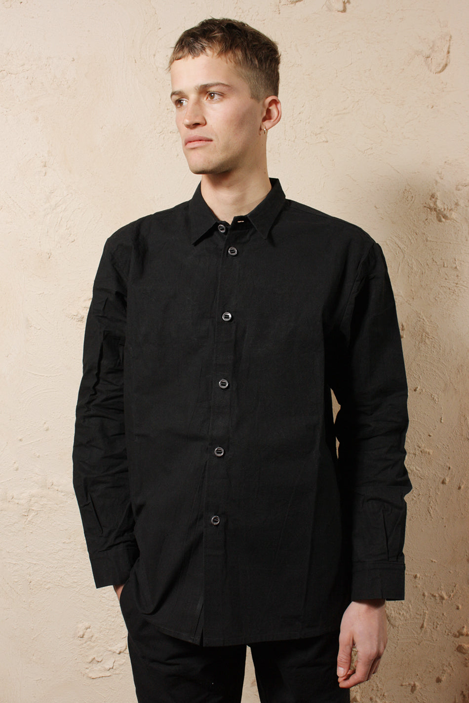 Mens Regular Shirt Black