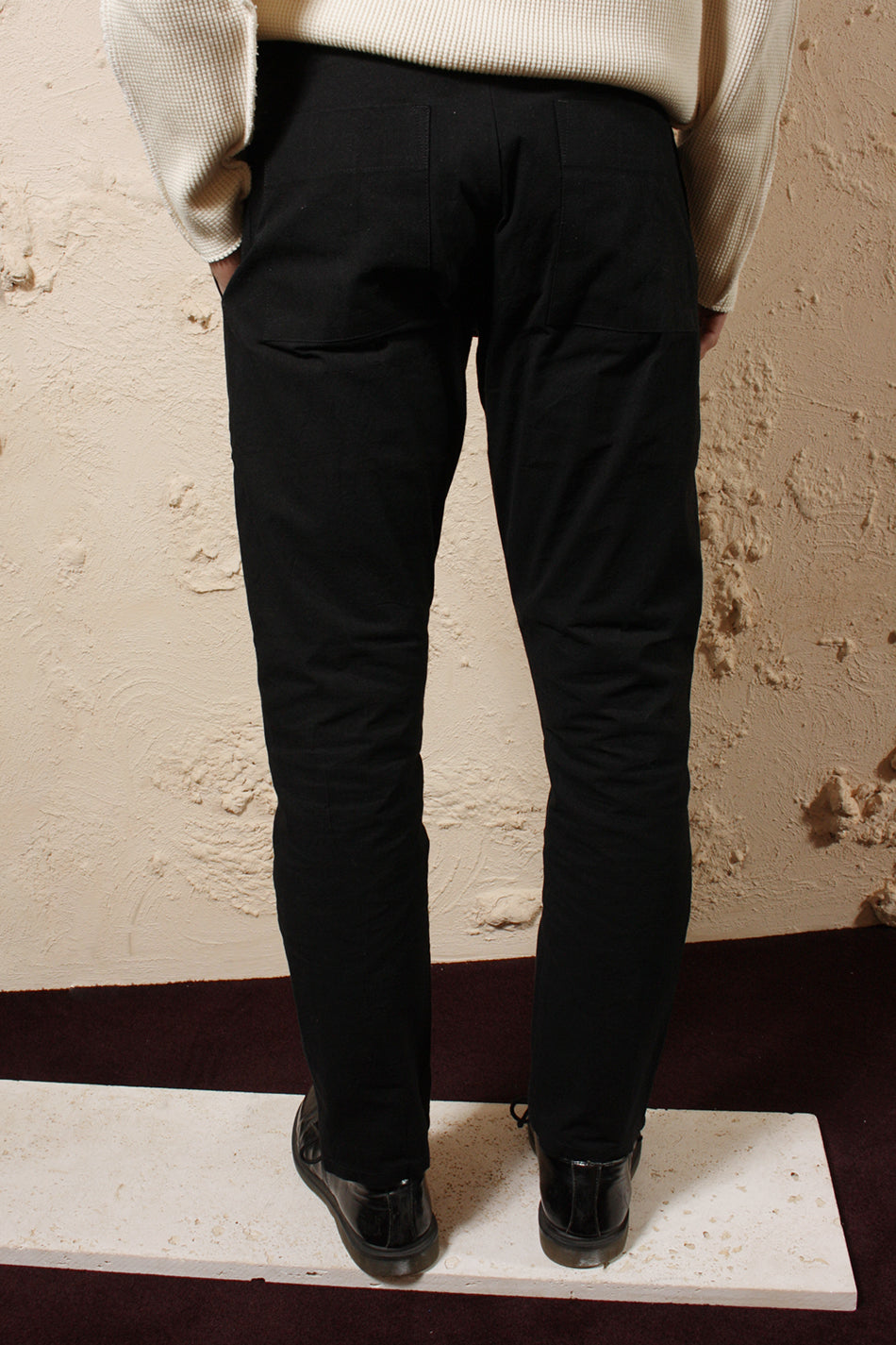 Mens Slim Pants Black