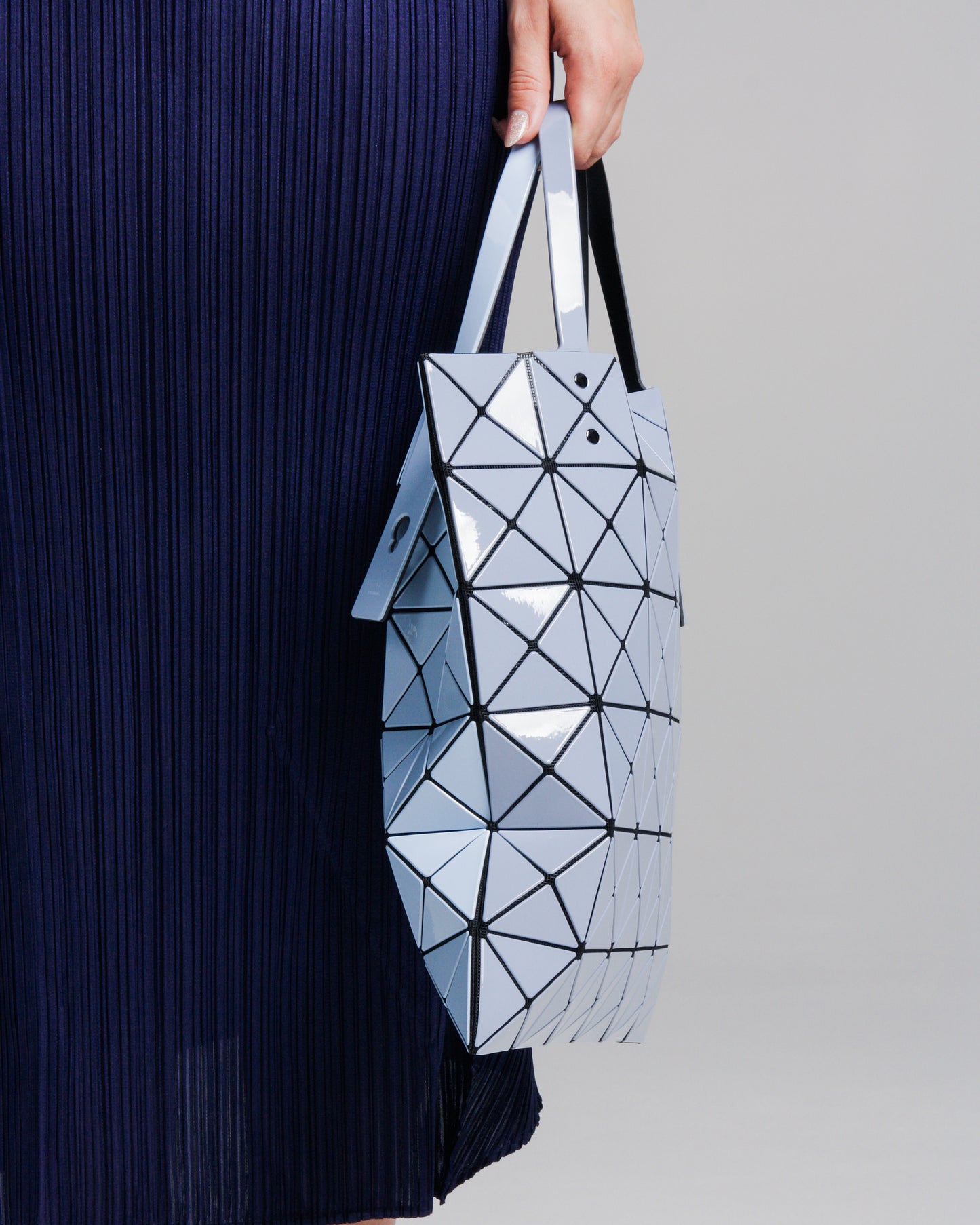 Two Tone Light Blue Lucent Tote