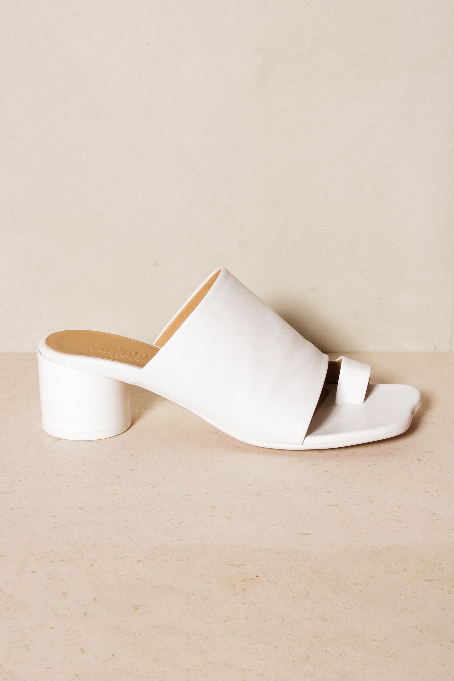 Toe Loop Sandal White