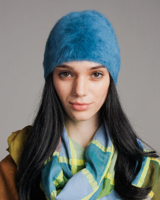 Angora Blue Beanie