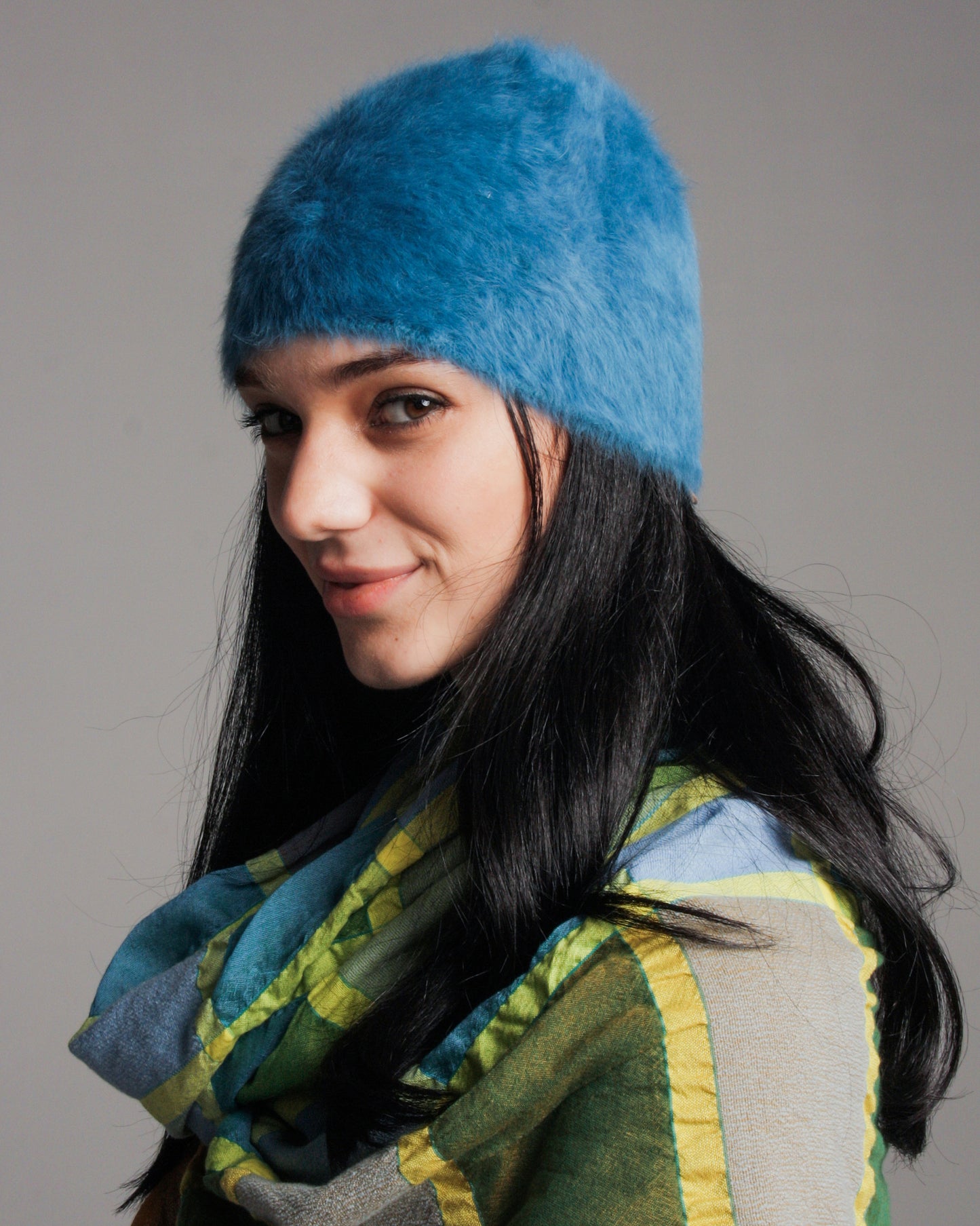 Angora Blue Beanie