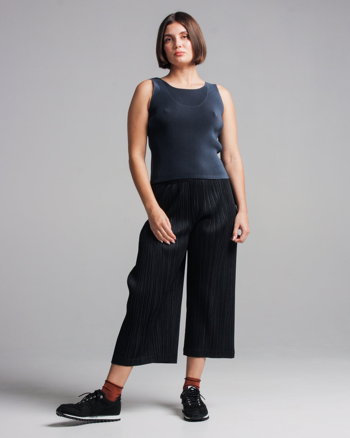 Black Pleated Pants