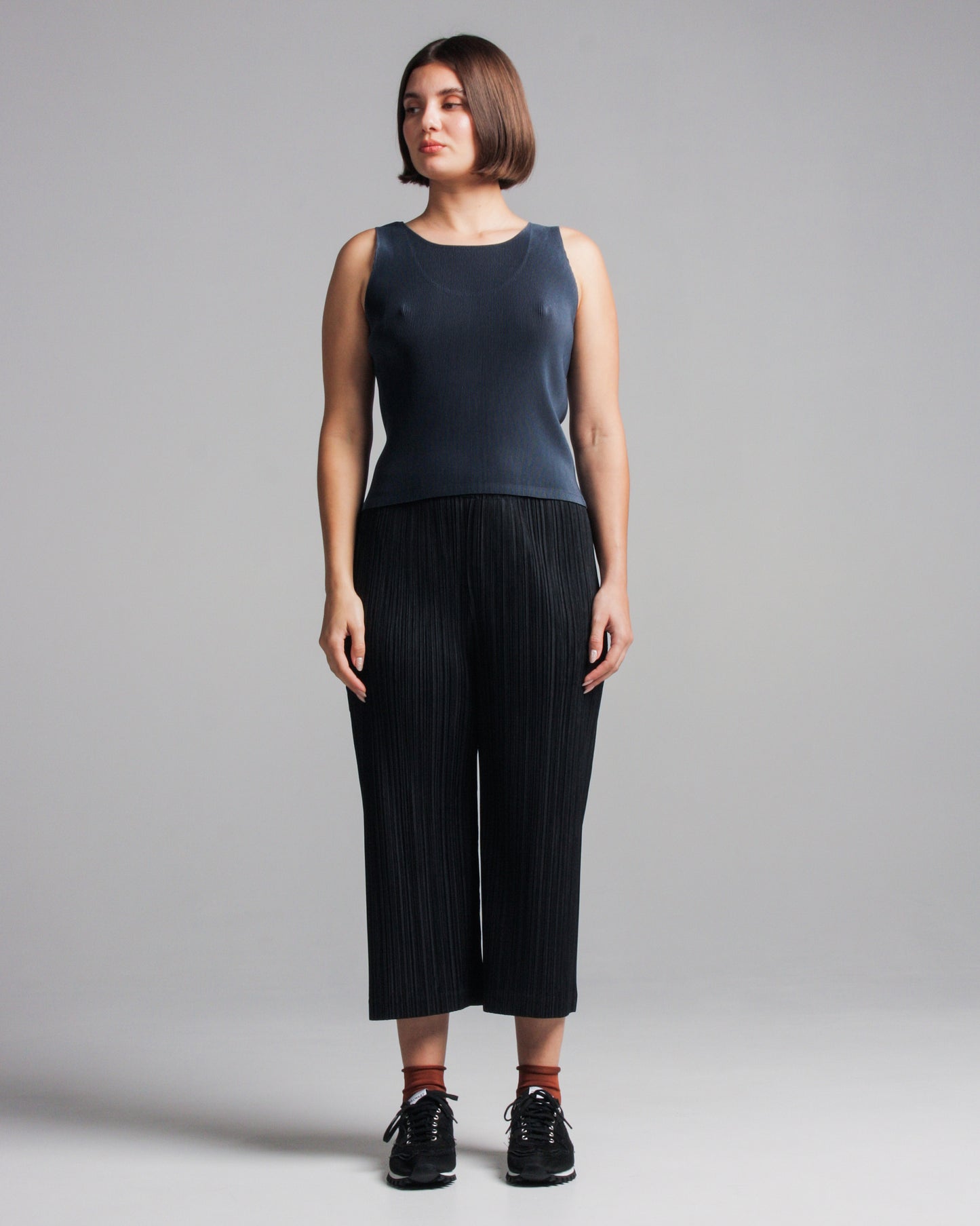 Black Pleated Pants