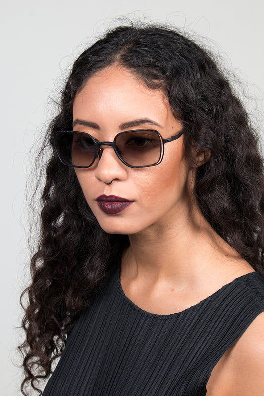 Double Wire Rectangle Sunglasses