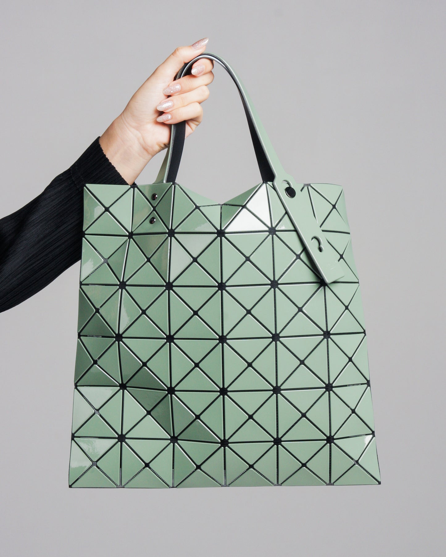 Bao Bao Issey Miyake Green Lucent Gloss Bag