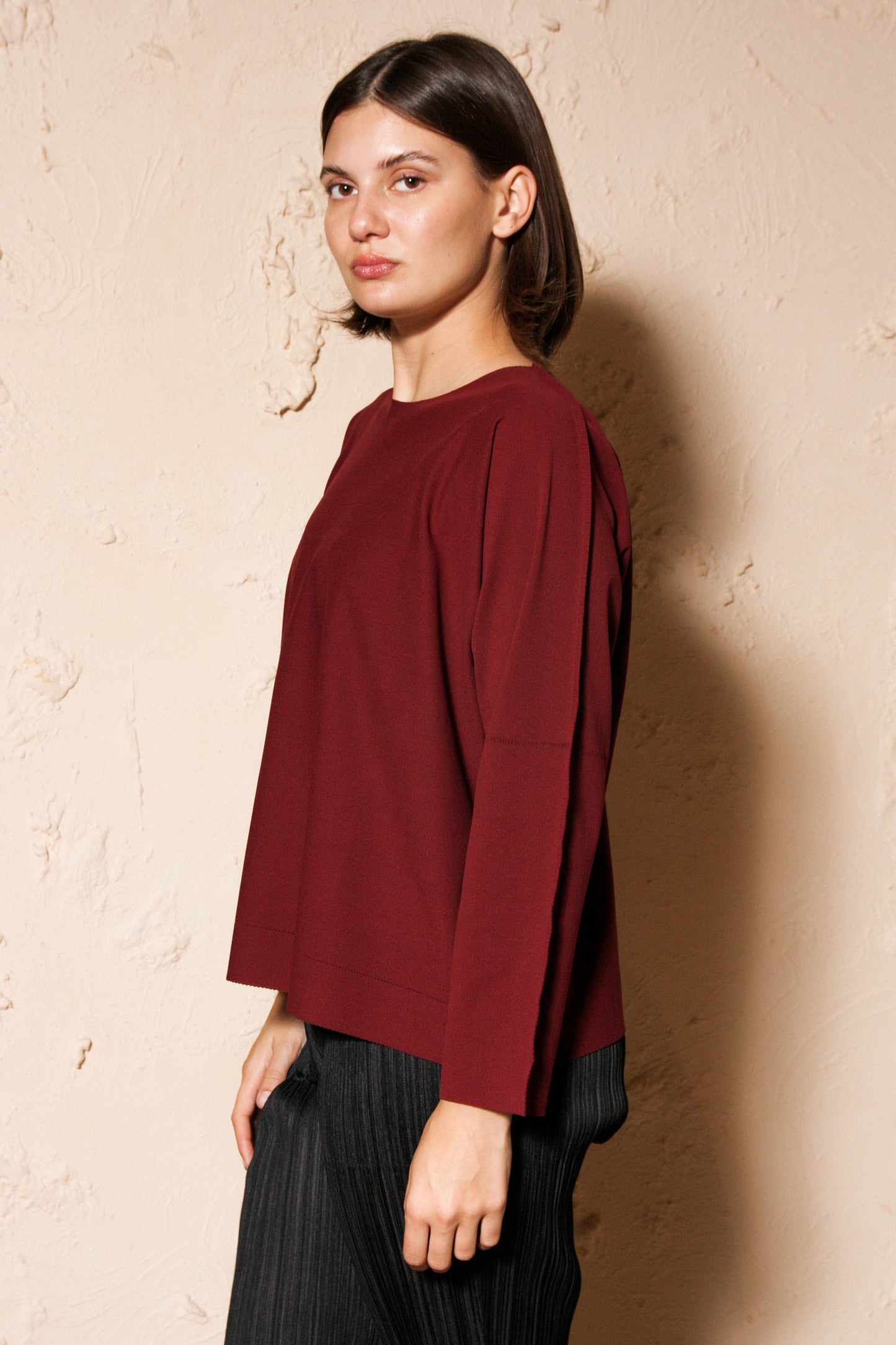 A-POC Pullover Burgundy