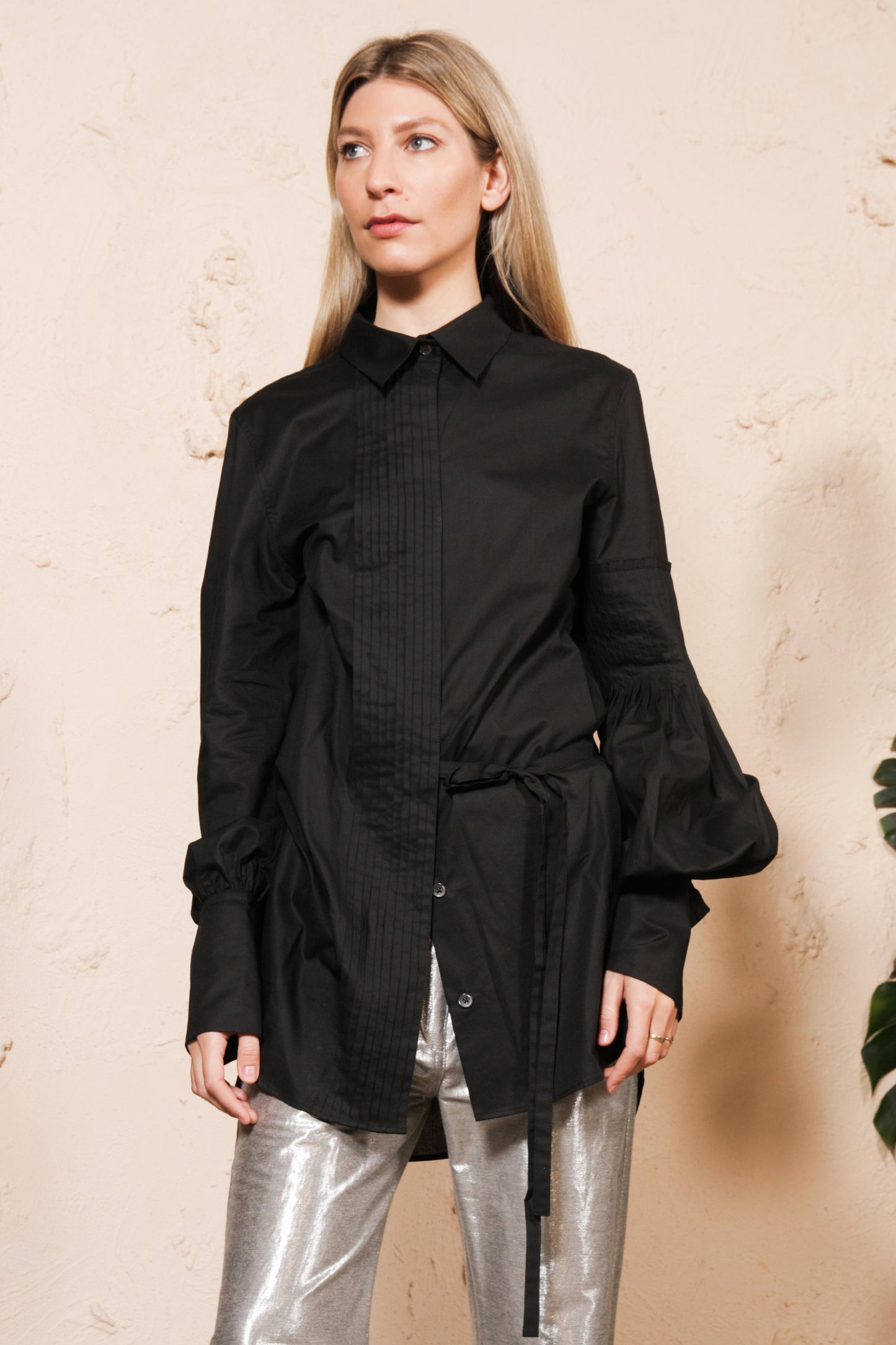 Black Cotton Shirt