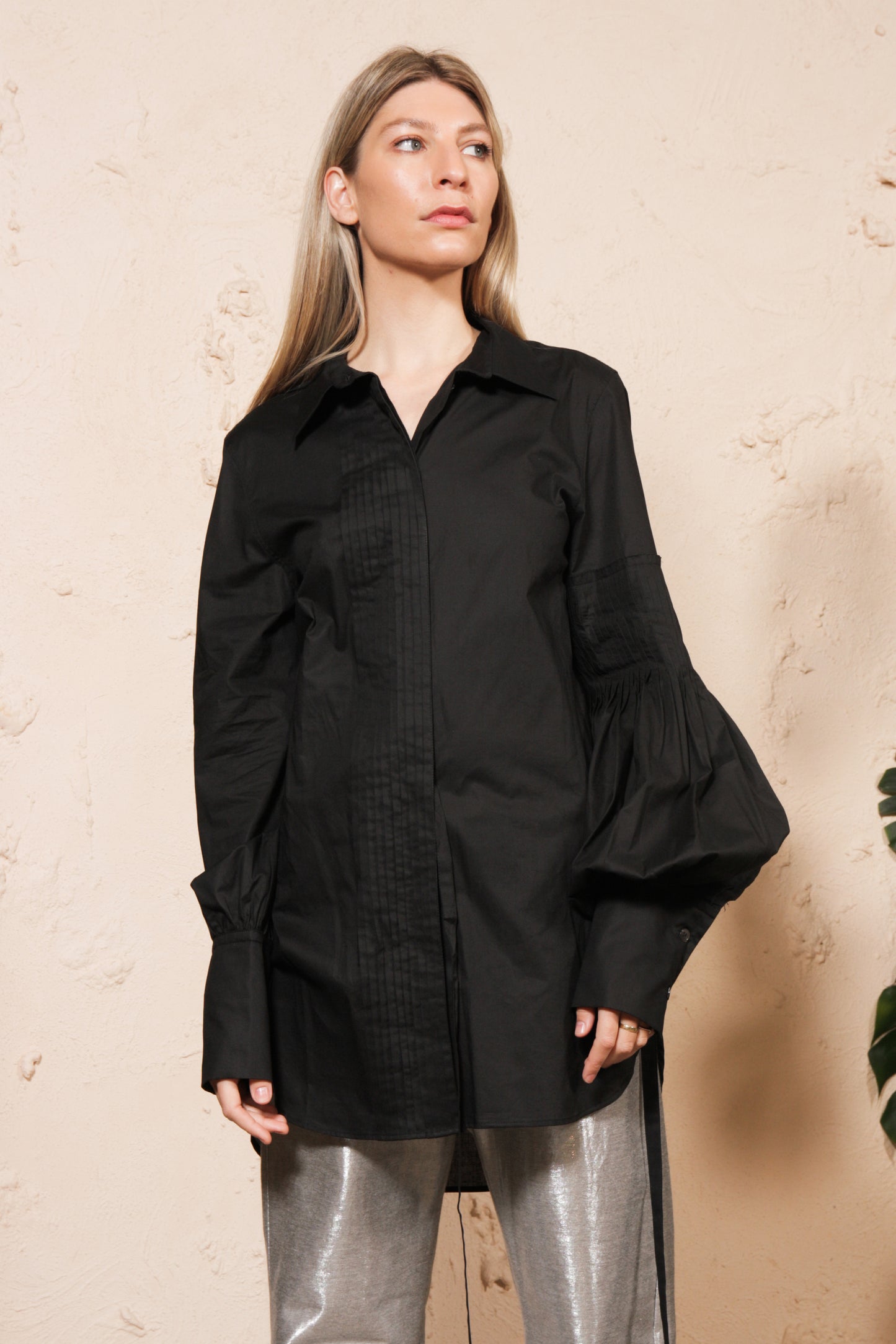 Black Cotton Shirt