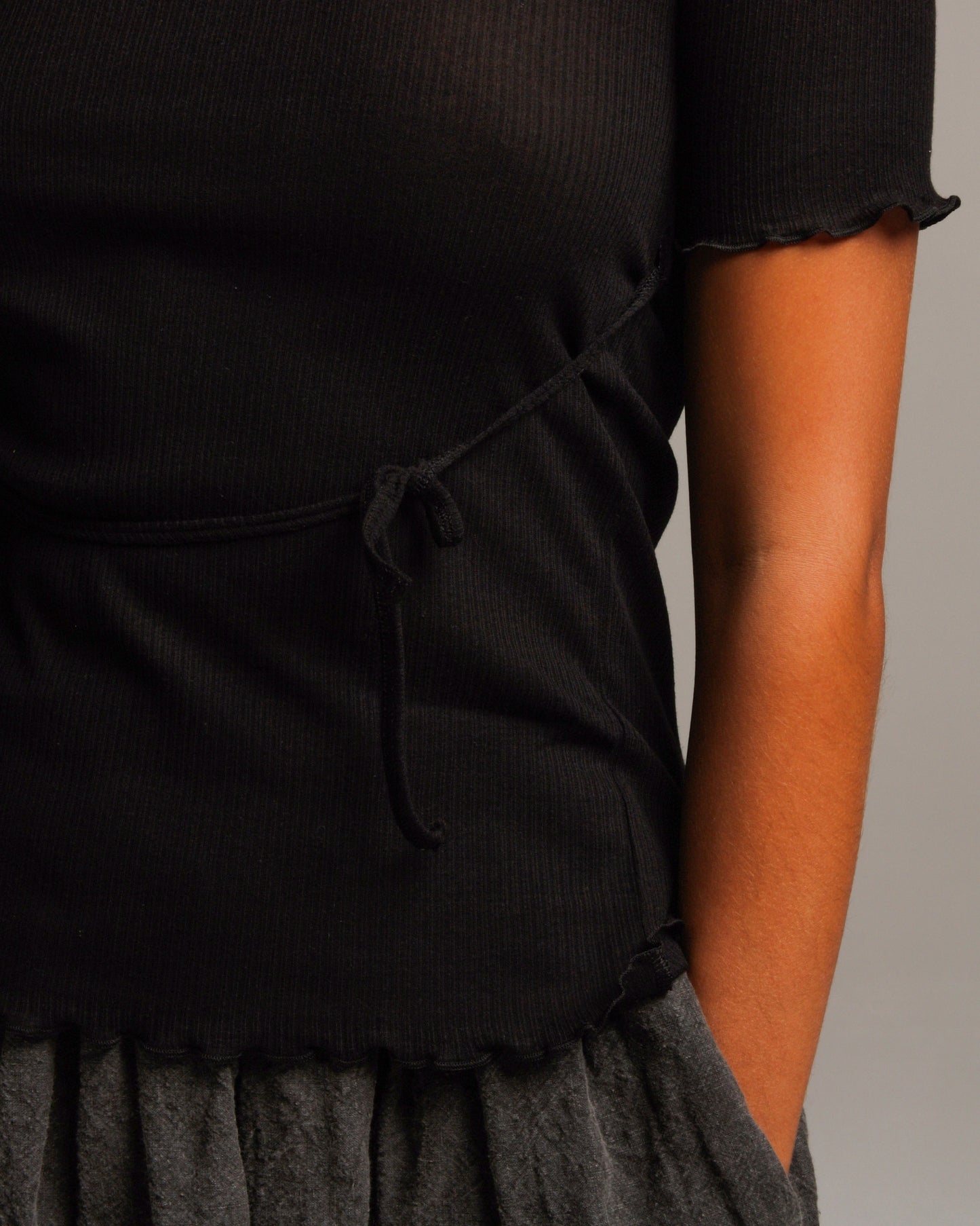 Kosa Black Wrap Tee