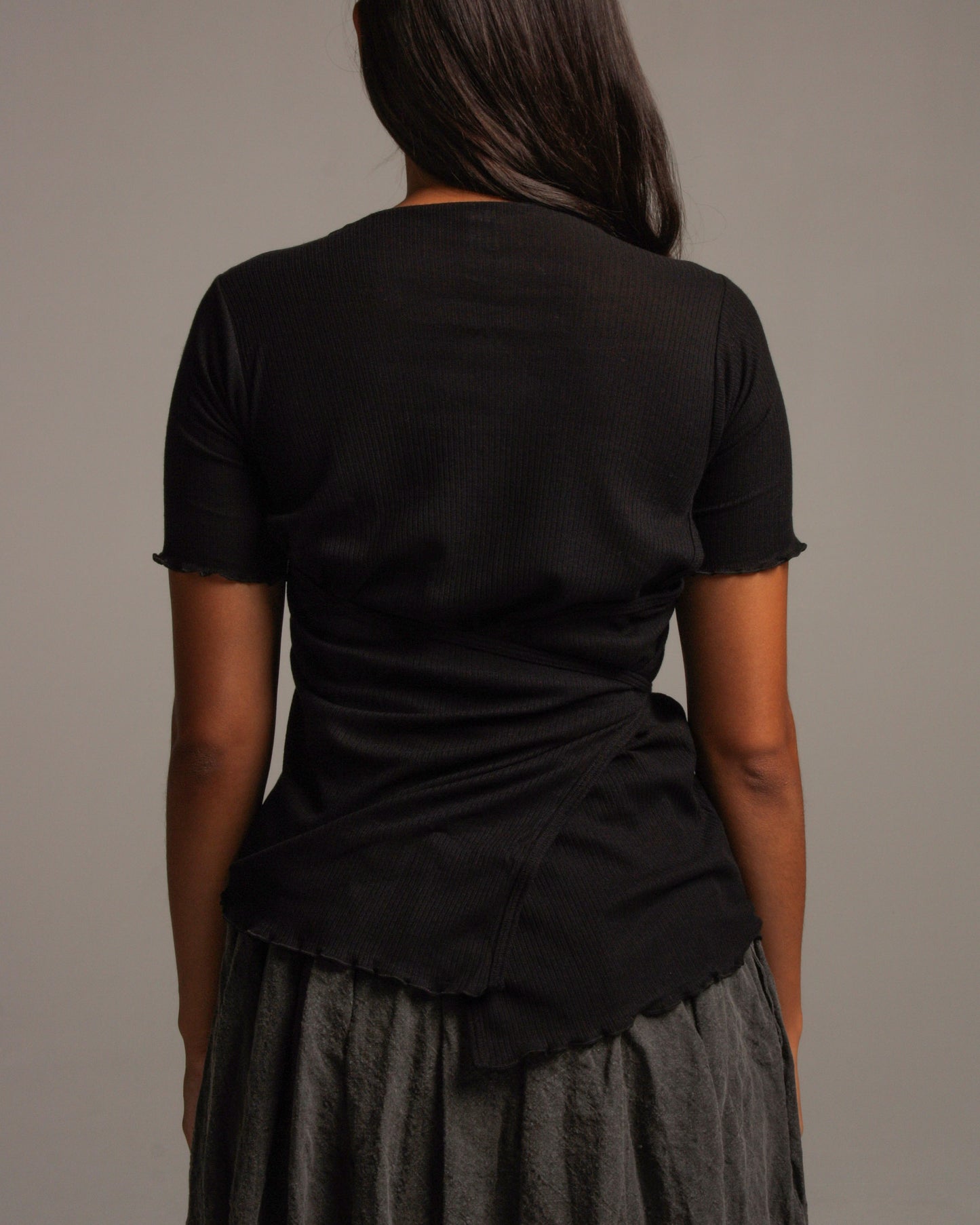 Kosa Black Wrap Tee